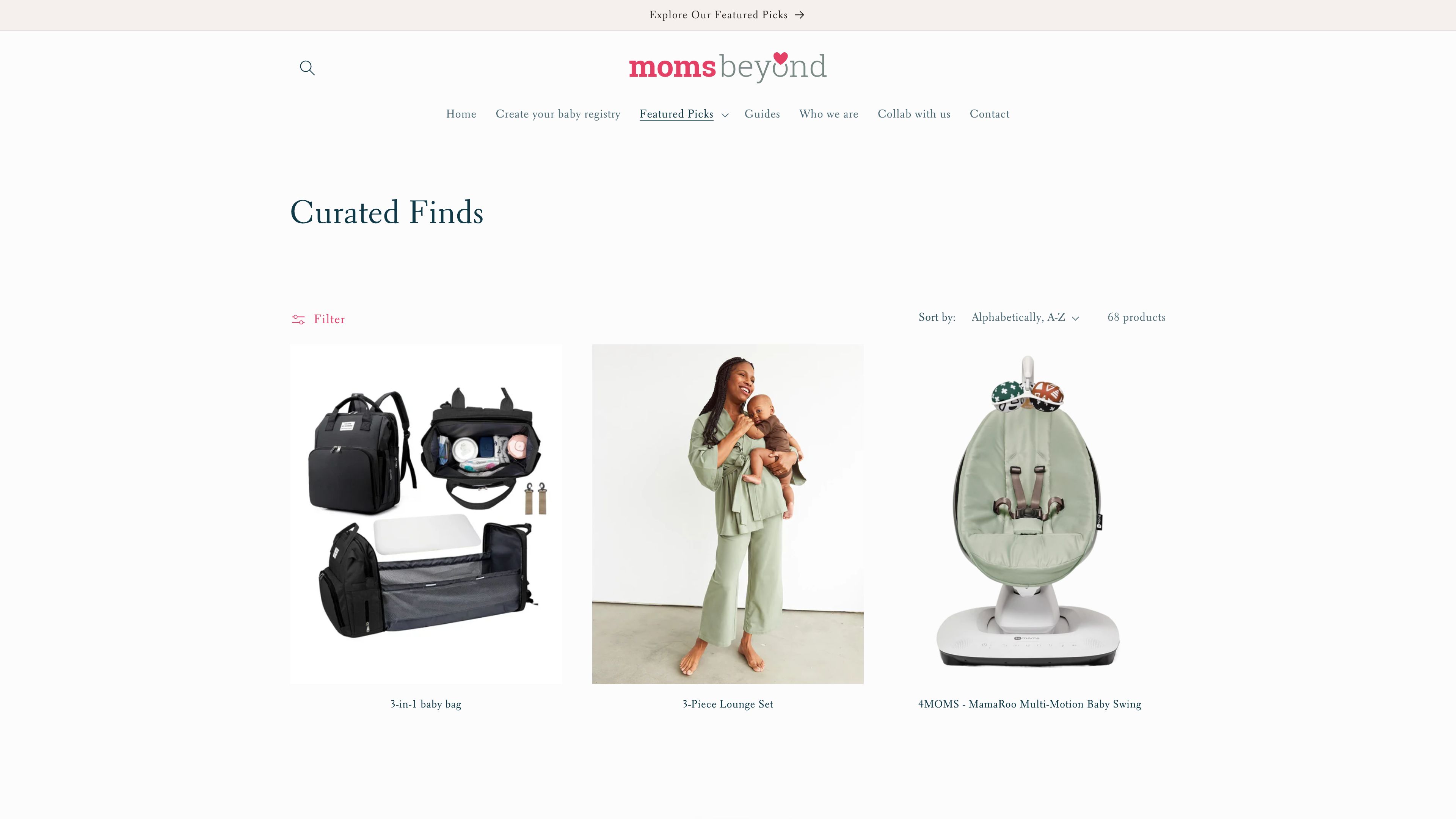 The MomsBeyond Shop - Curated products & Shopping Guides for Moms screenshot