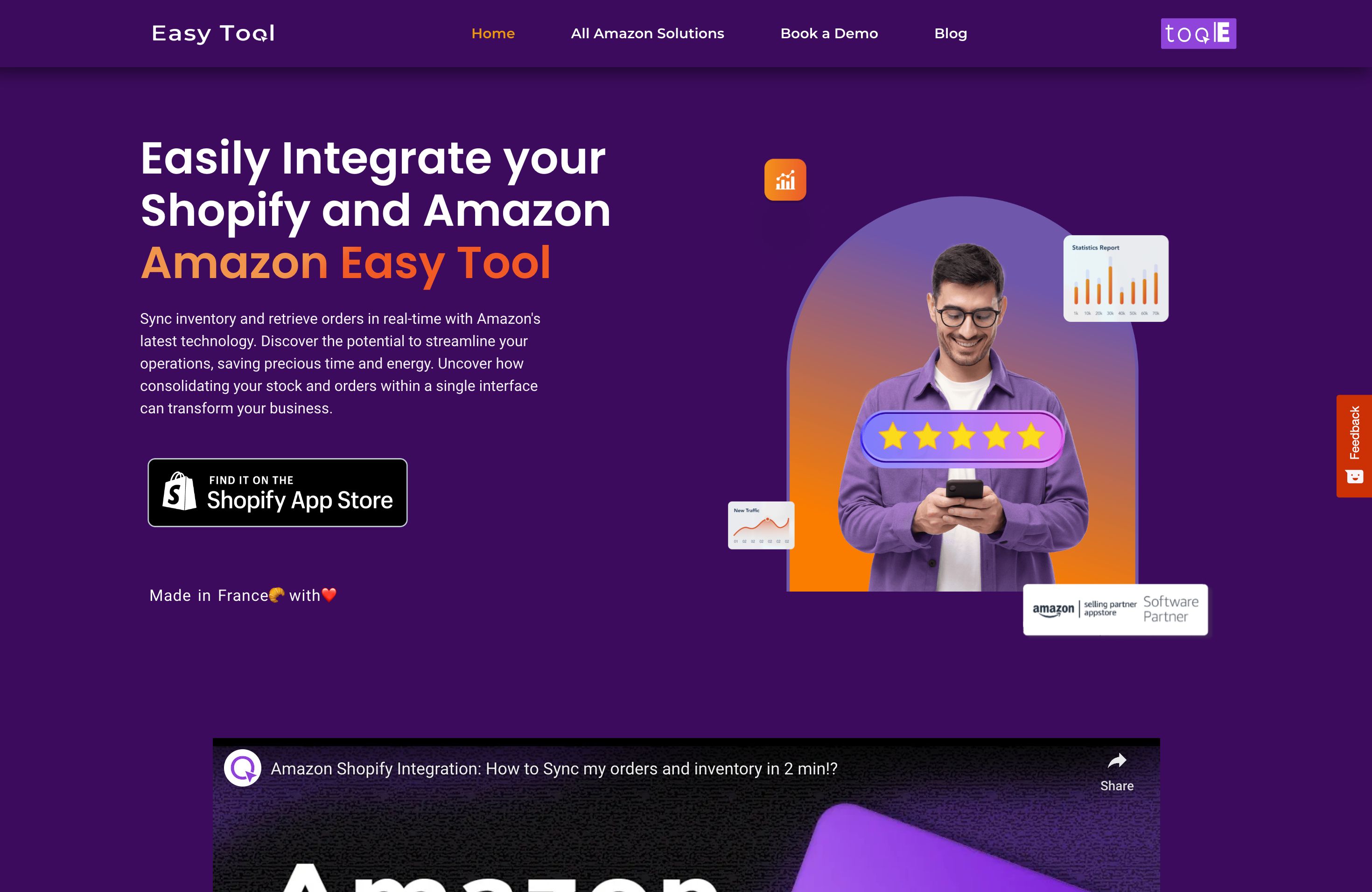 Comprehensive Design and Development for Amazon Easy Tool Shopify App