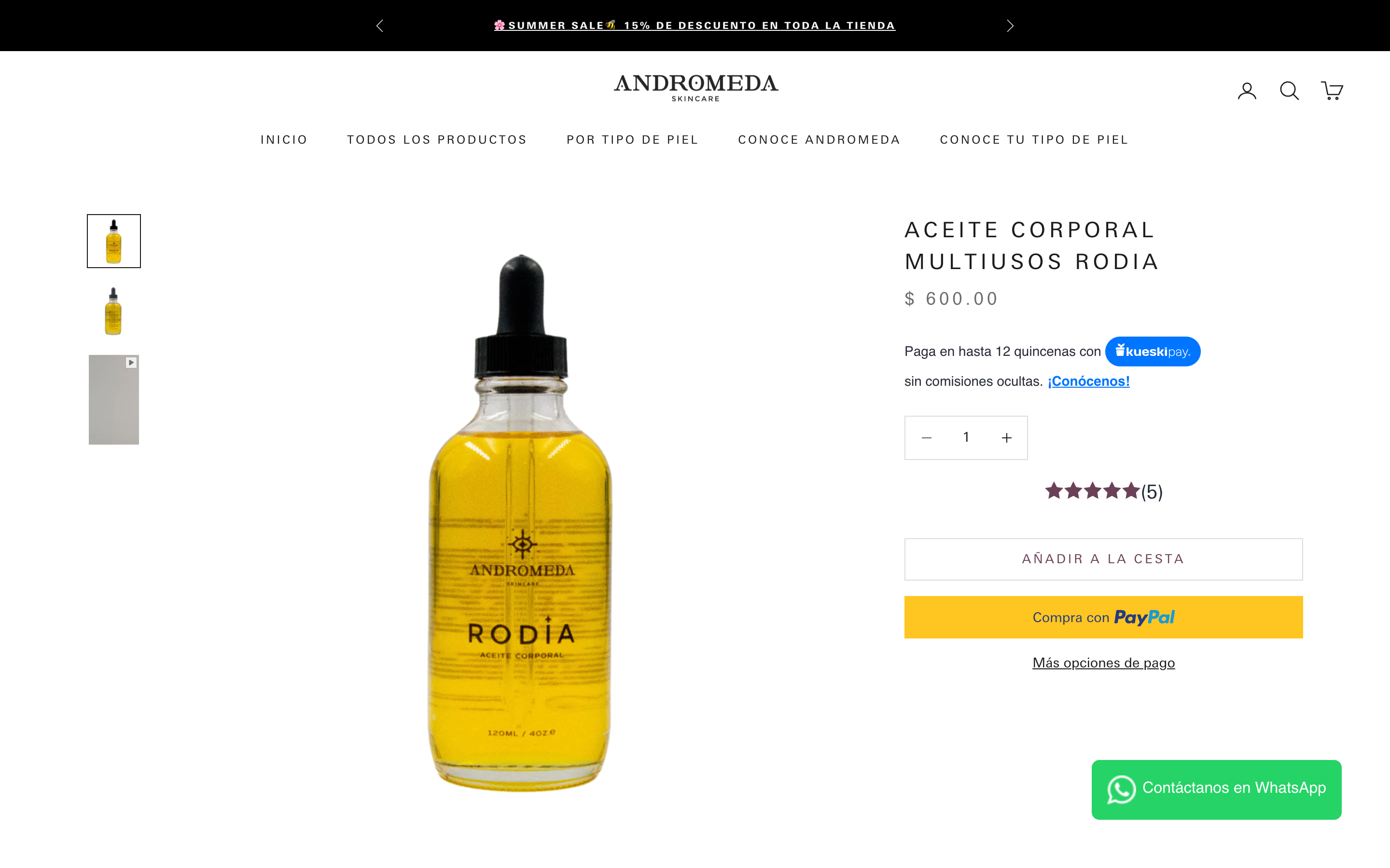 Andromeda Skincare screenshot 4