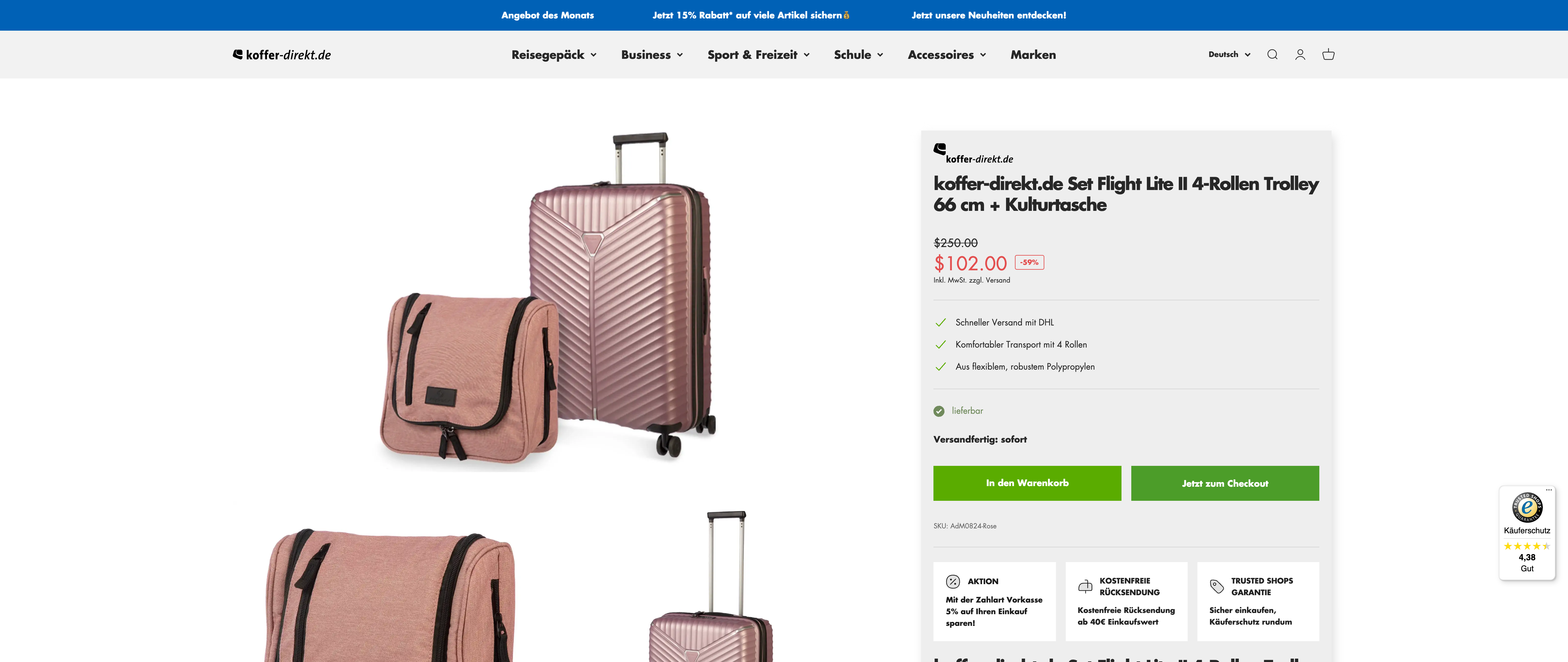 Shopify Plus individuelle App & Effizienzsteigerung für Koffer Direkt screenshot 4