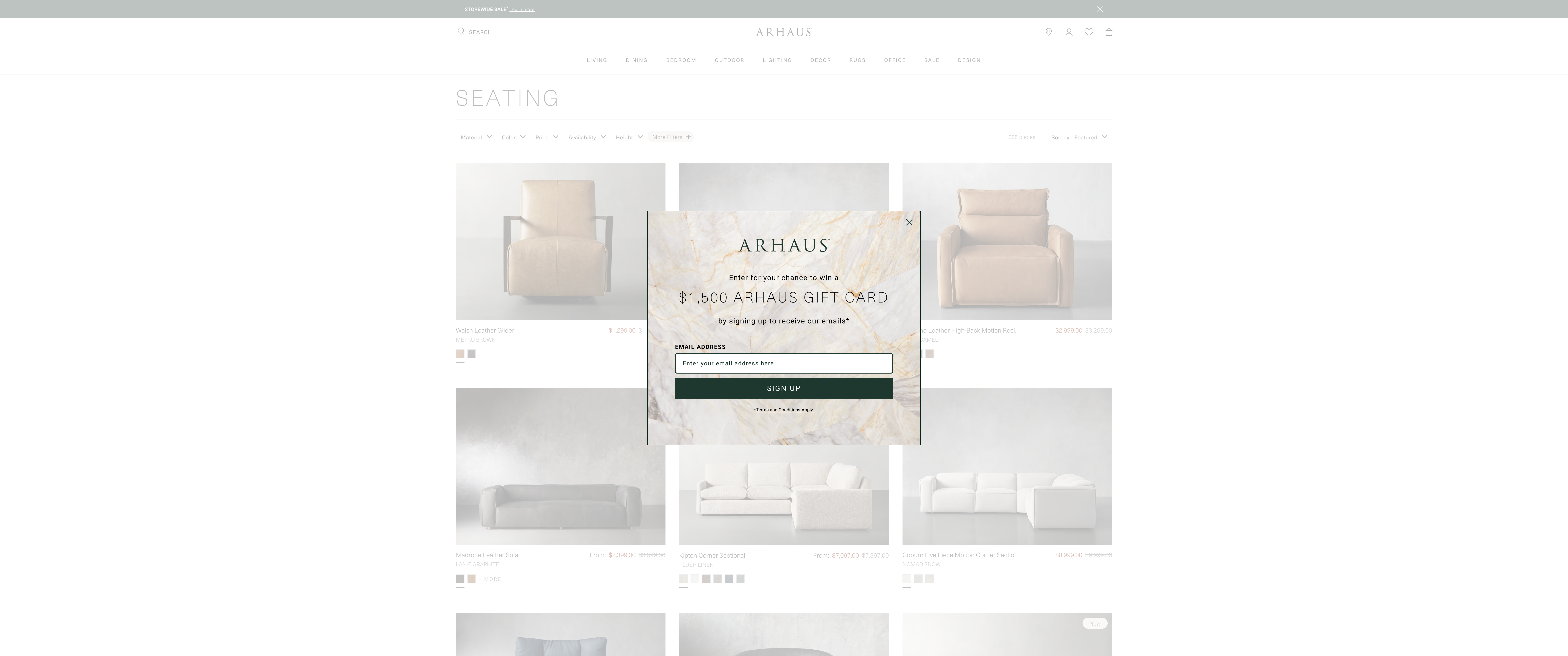 Arhaus screenshot 2