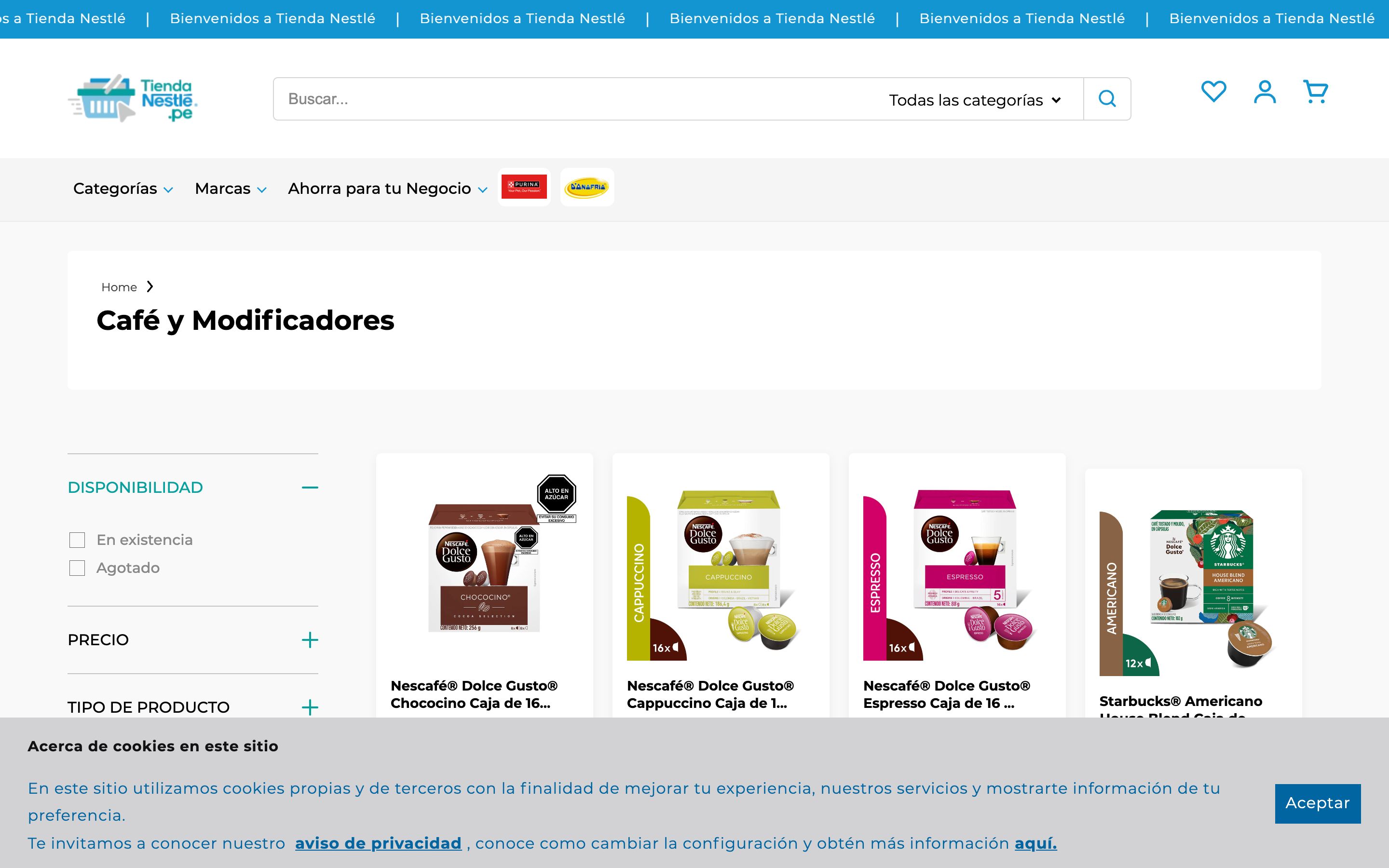 Nestlé screenshot 2