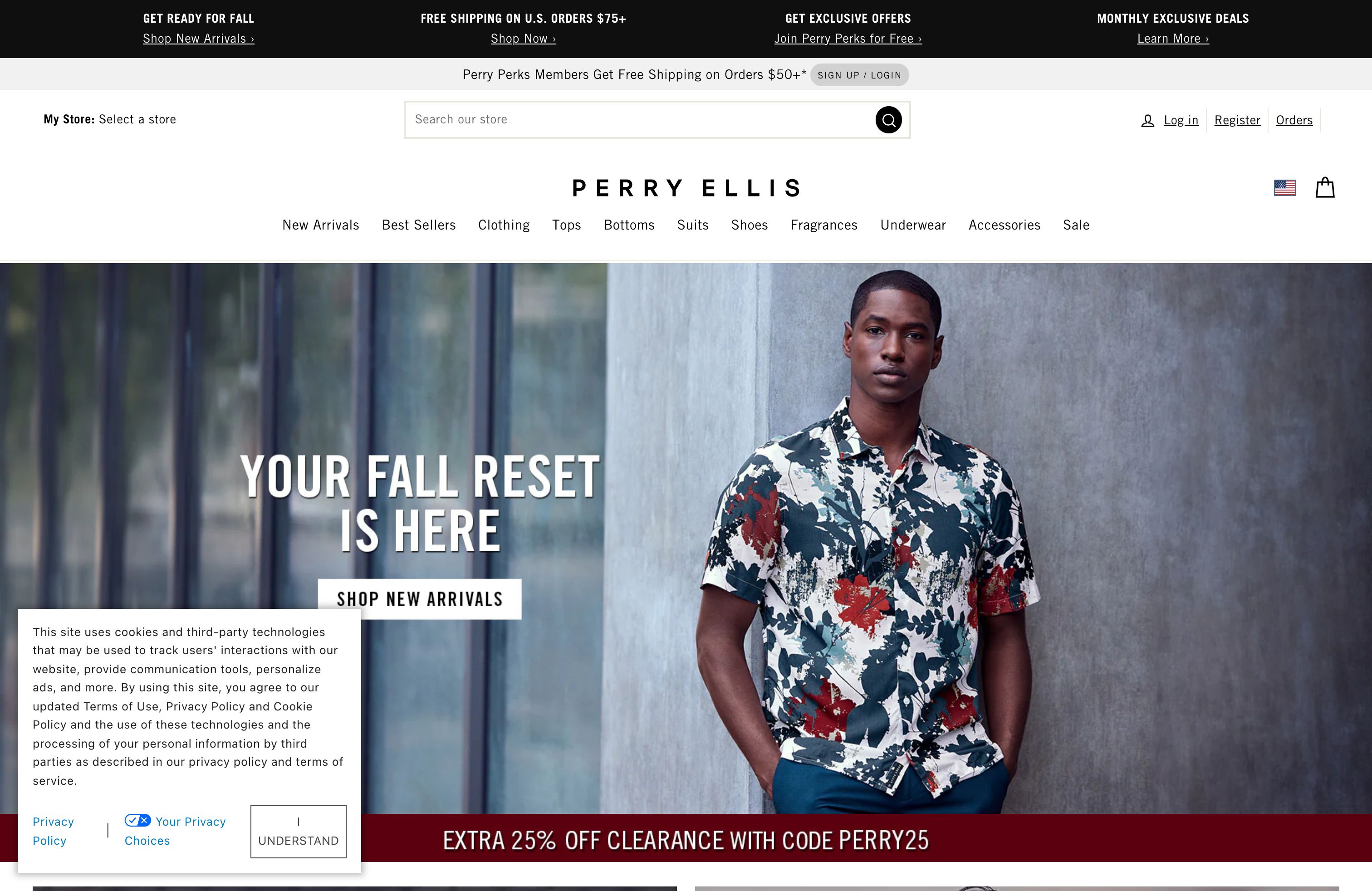Custom Development and Seamless Frontend Experience for Perry Ellis