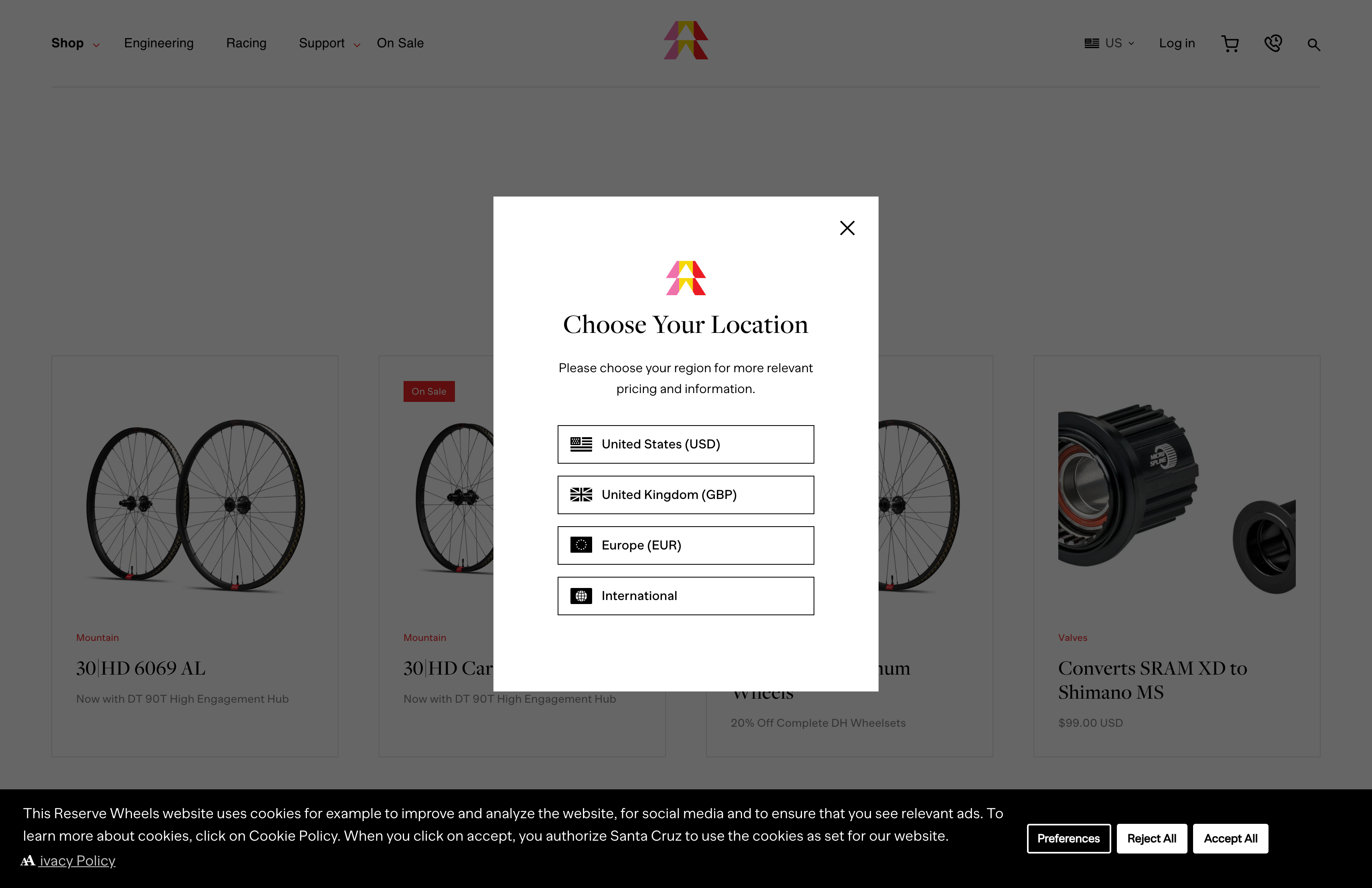 Reserve Wheels screenshot