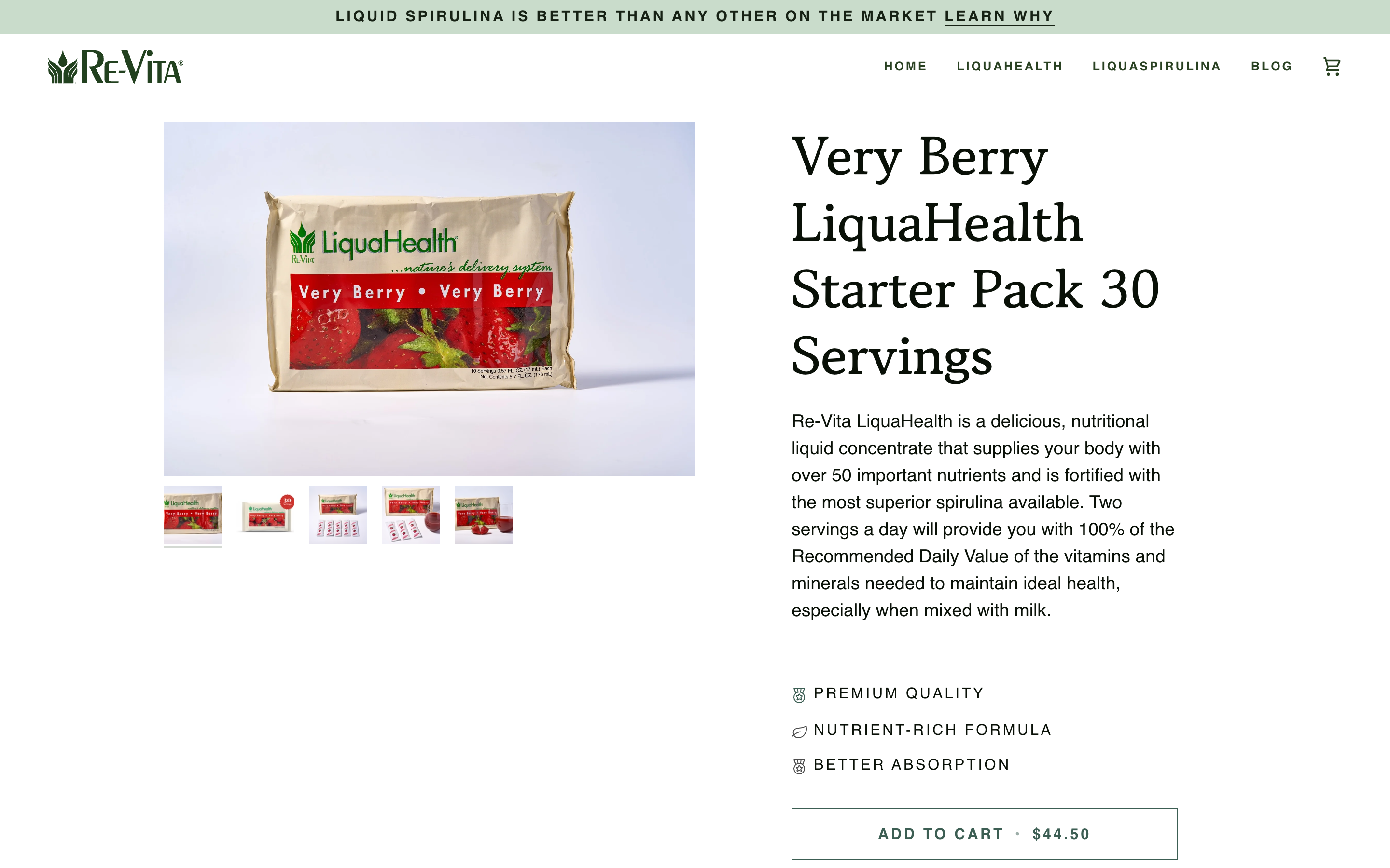 Ecommerce of food supplements screenshot 3