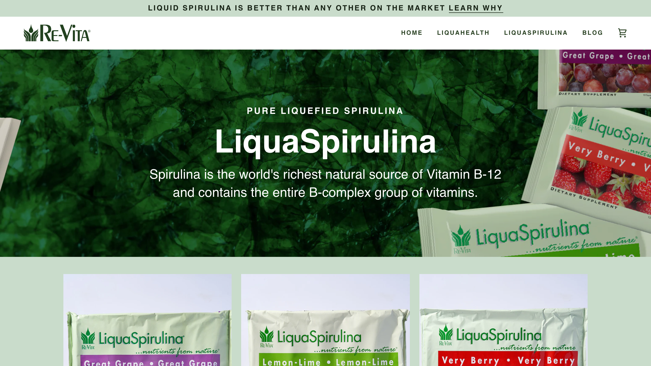 Ecommerce of food supplements screenshot 2