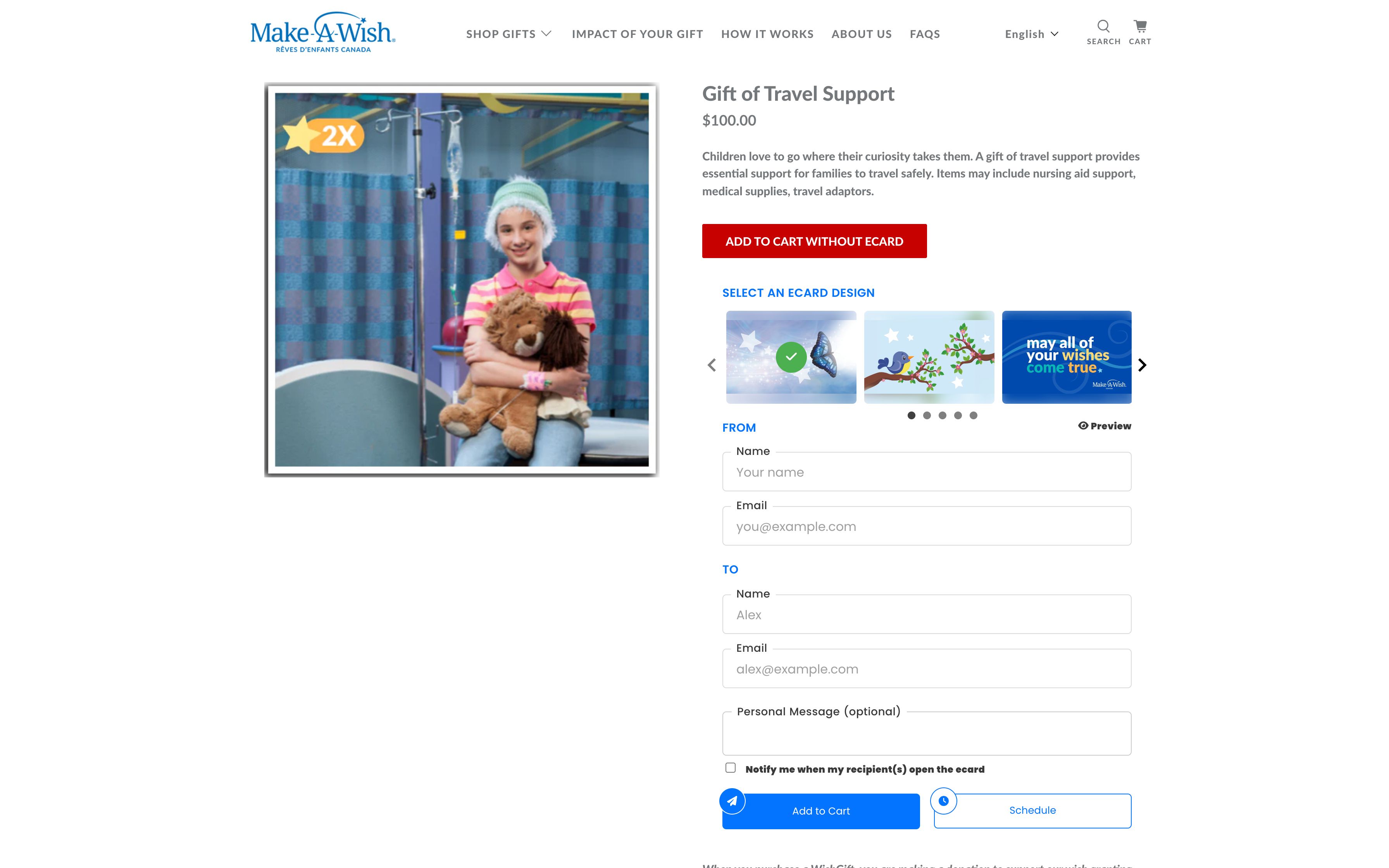 Make A Wish Canada - WishGifts screenshot 3