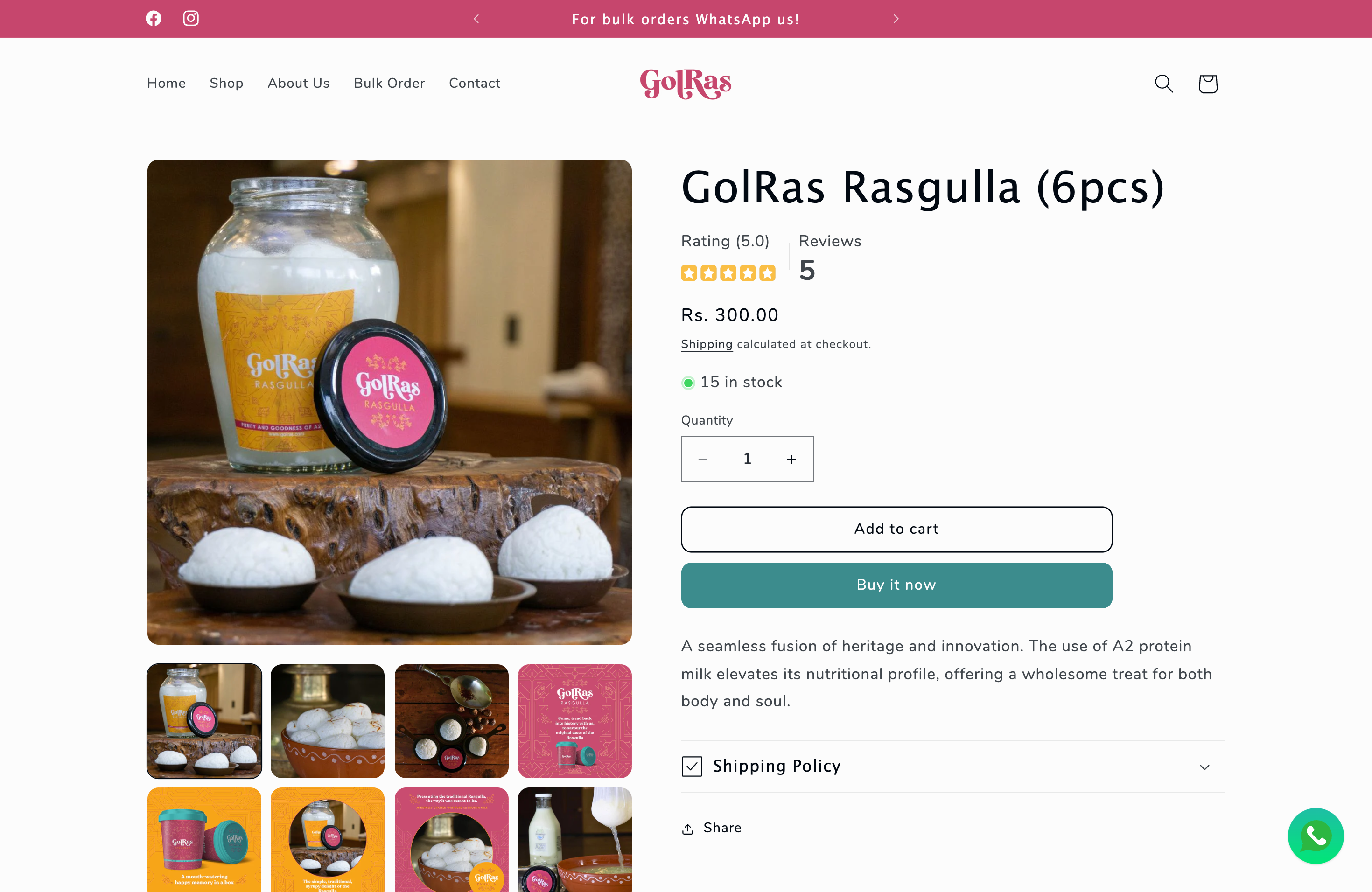 GolRas | Traditional Bengali Rasgulla  screenshot 3