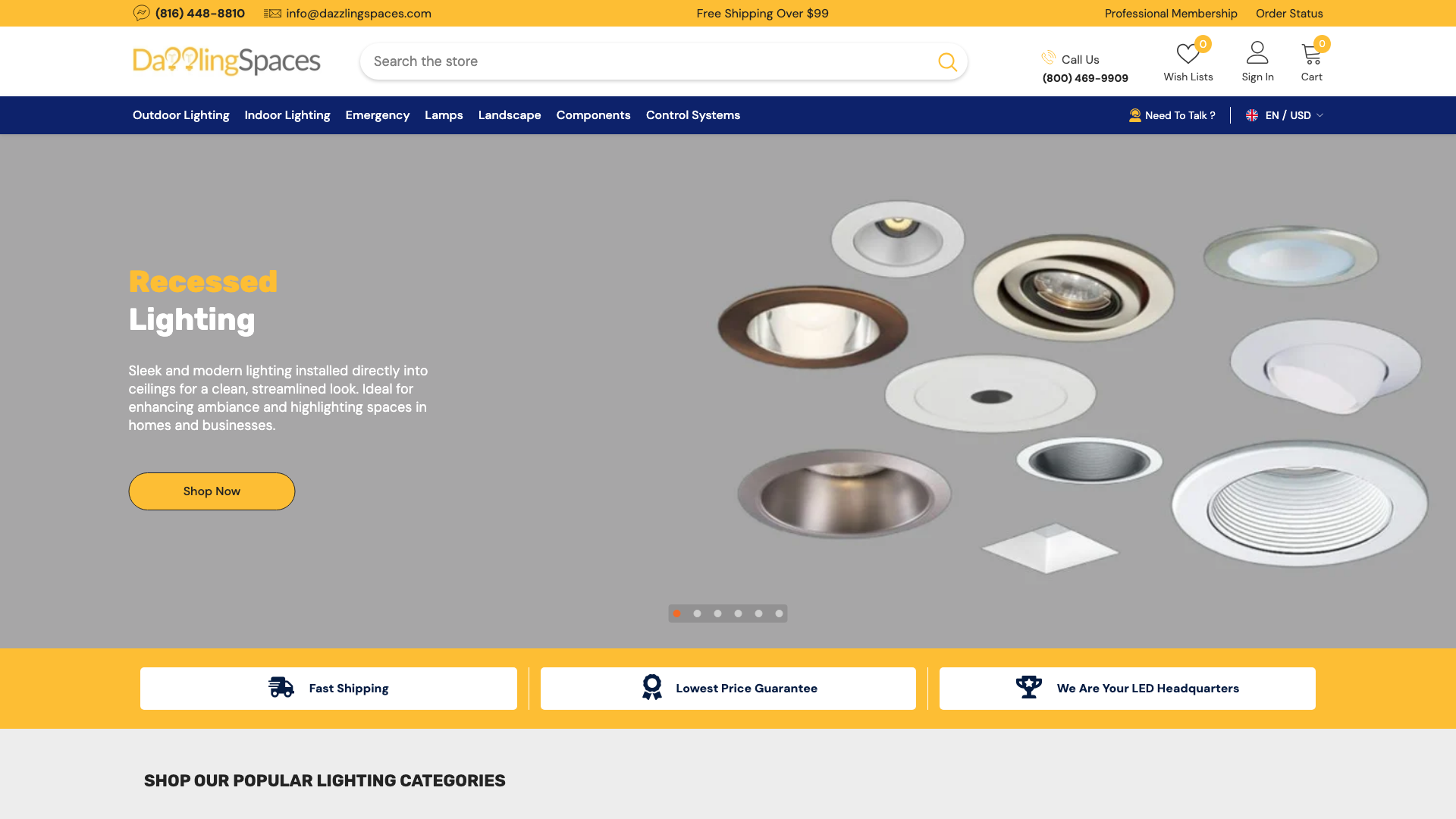 Dazzling Spaces | LED Lighting Retailer