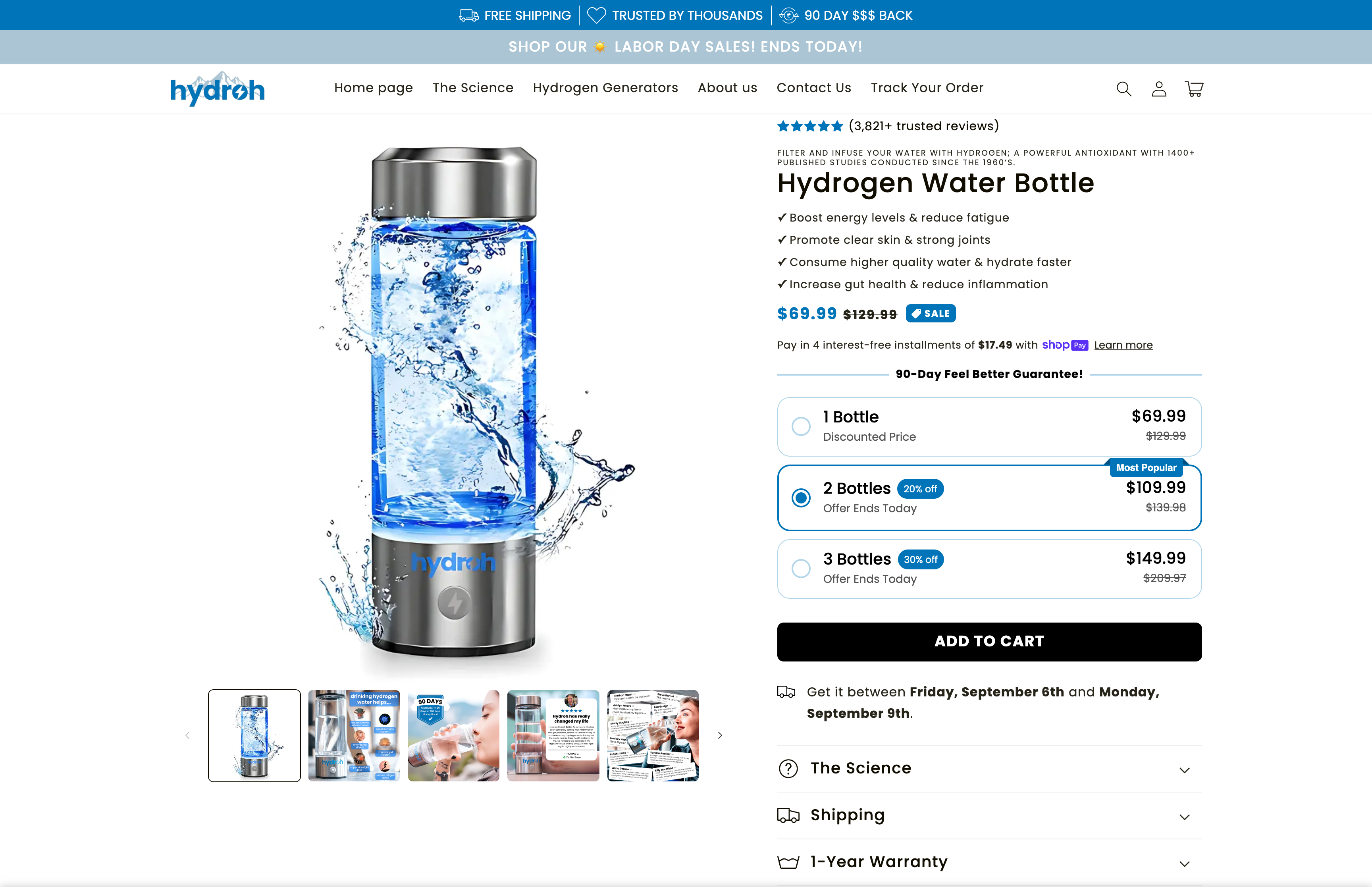 Hydroh Bottle screenshot 3