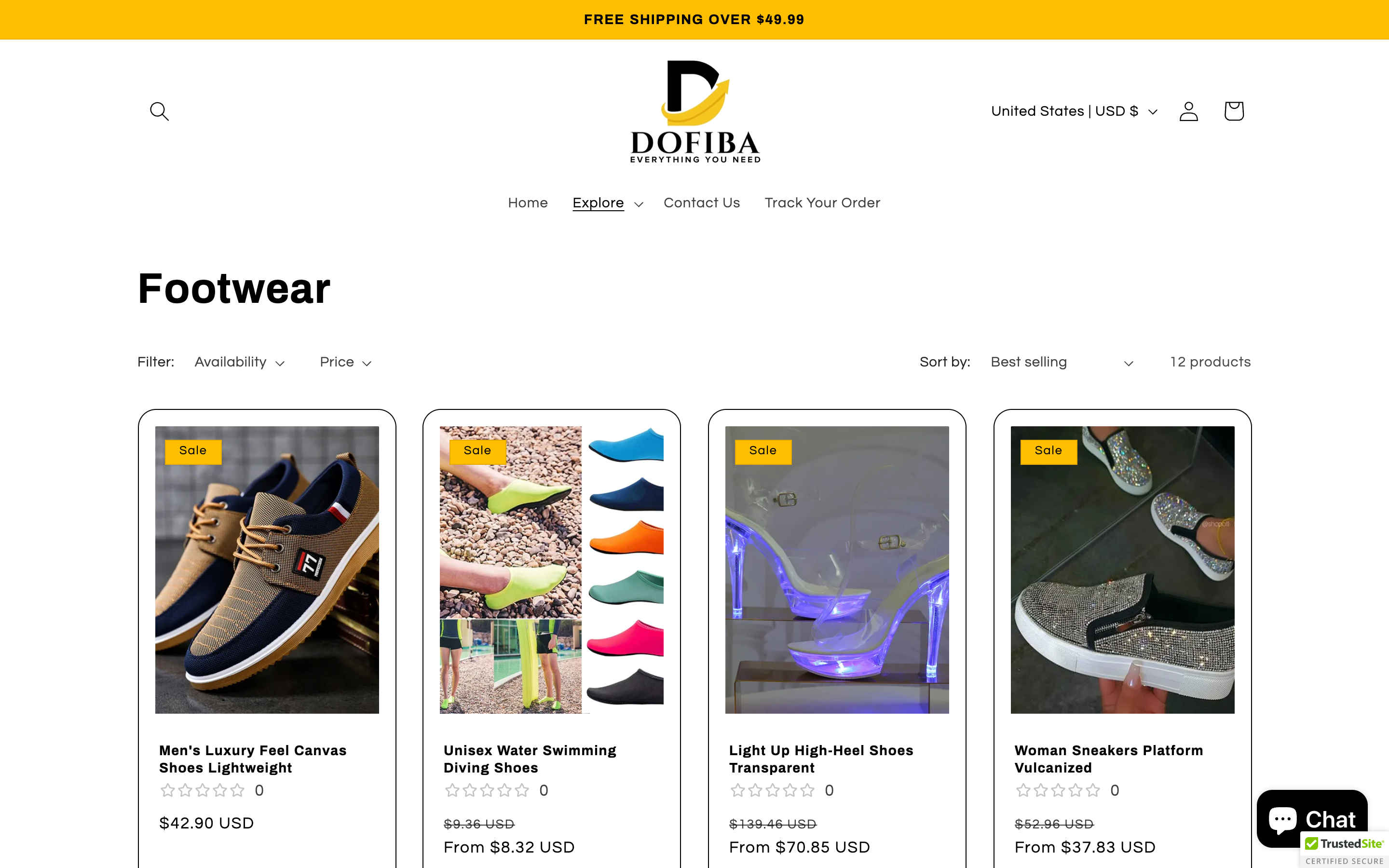 Dofiba - Dynamic Multi-Product E-Commerce Store screenshot 2
