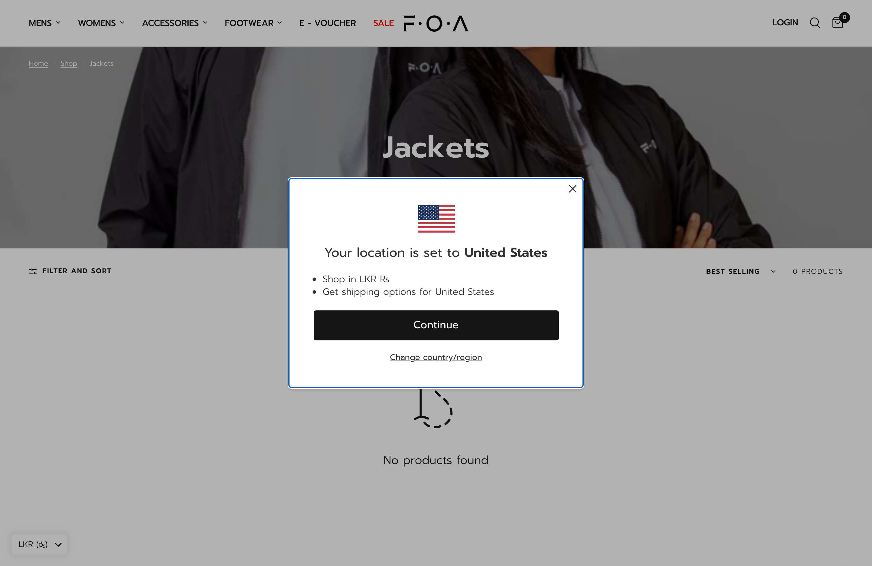 FOA Clothing | Clothing Brand Shopify Website screenshot 2