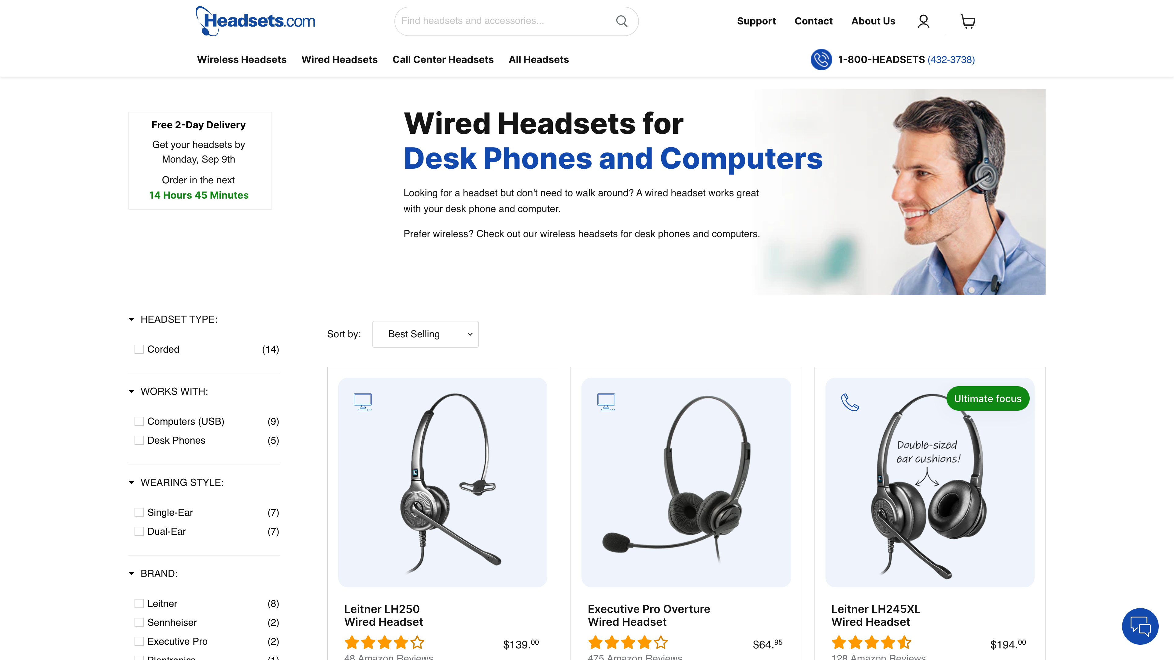 Headsets.com screenshot 2