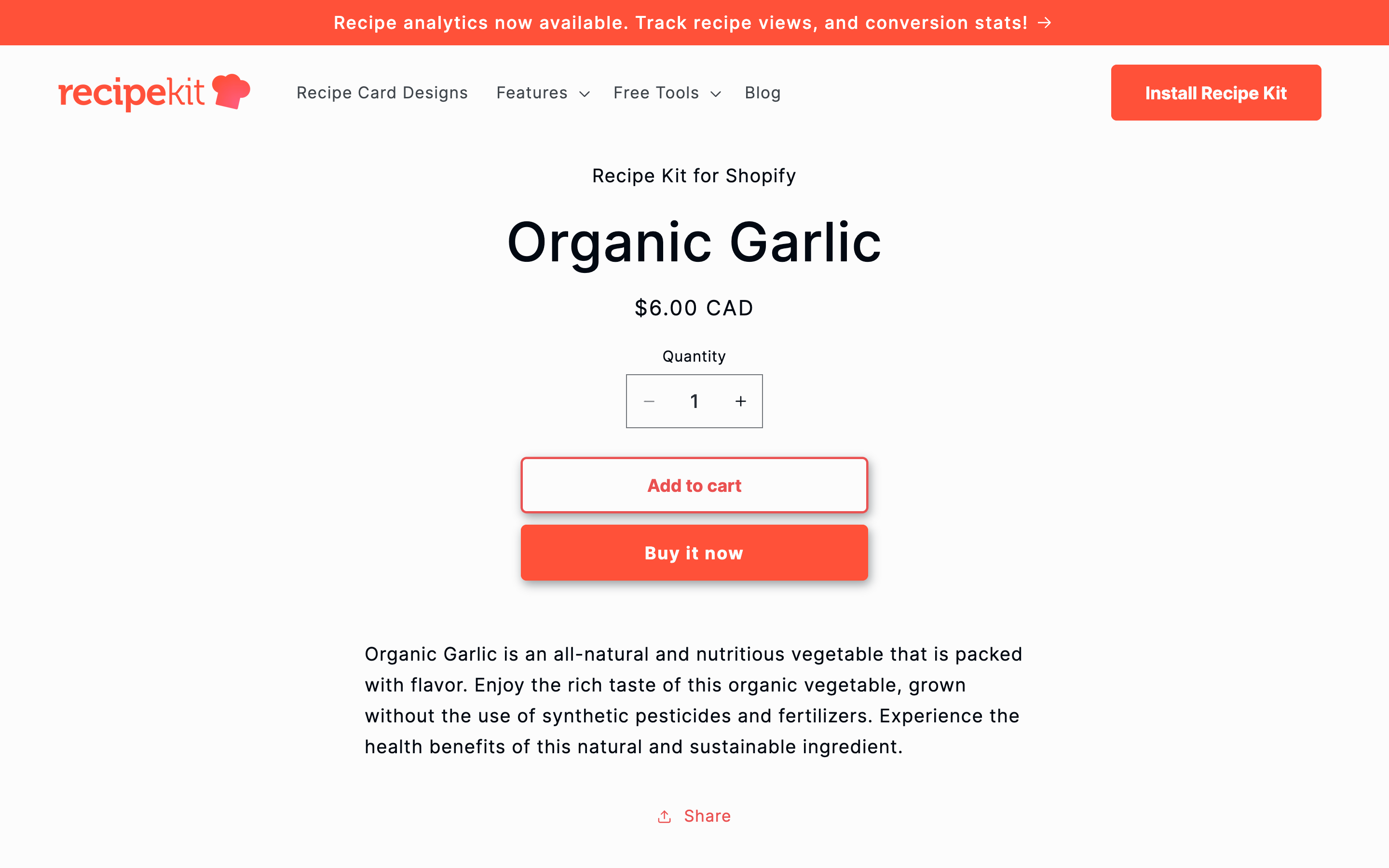 Recipe Kit for Shopify screenshot 3