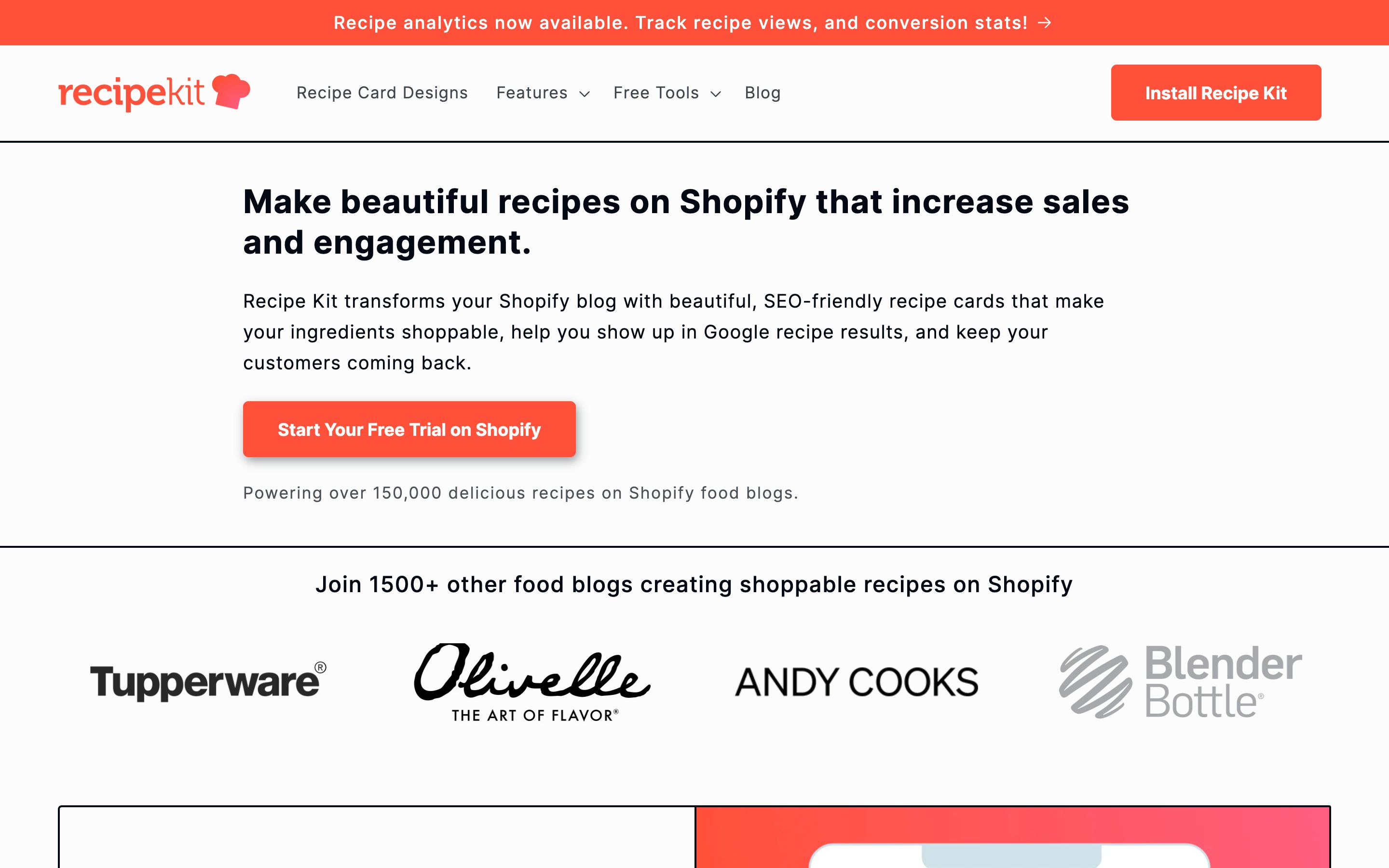 Recipe Kit for Shopify screenshot