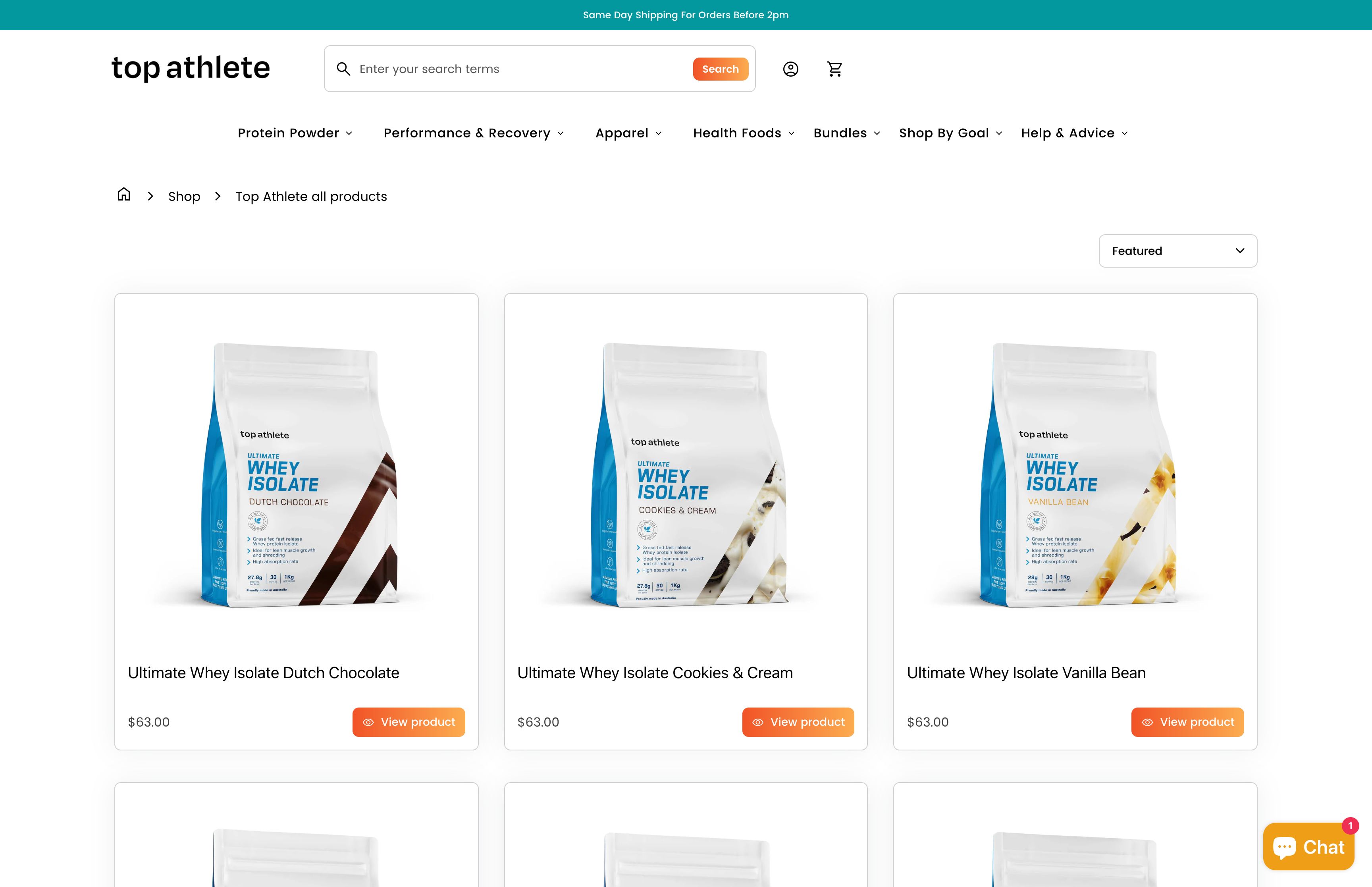 Top Athlete | Supplement Specialist screenshot 2