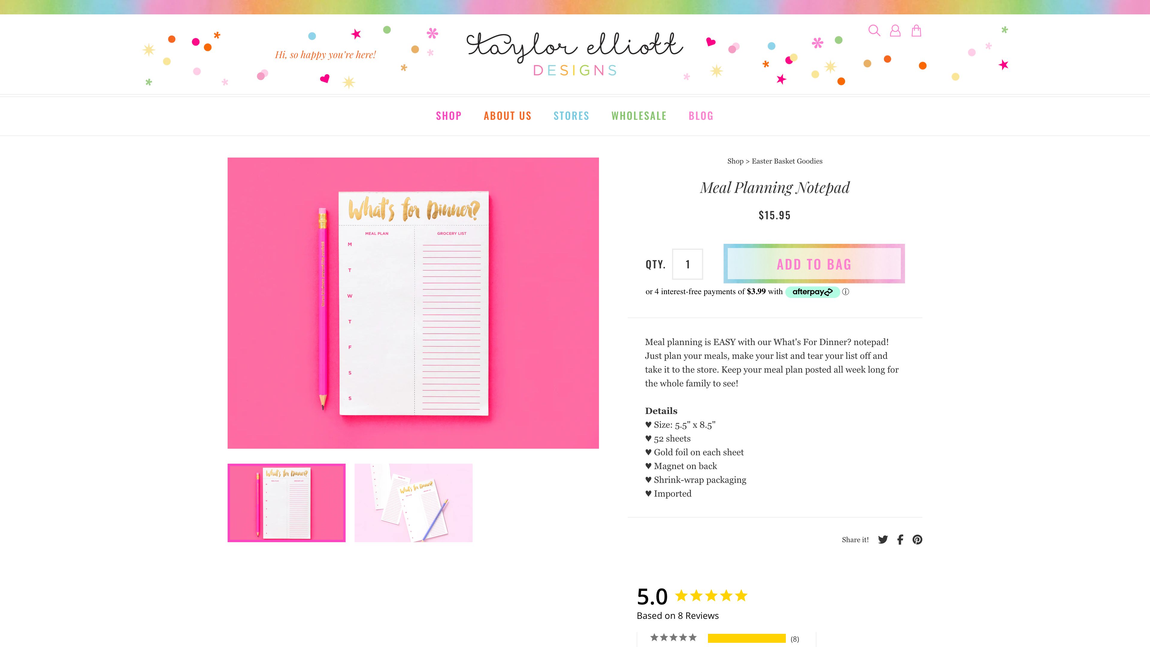 Taylor Elliott Designs screenshot 2
