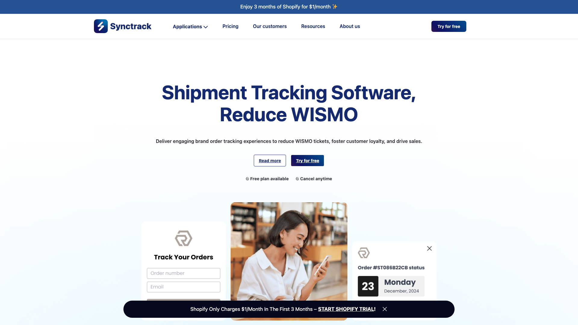 Synctrack Order Tracking