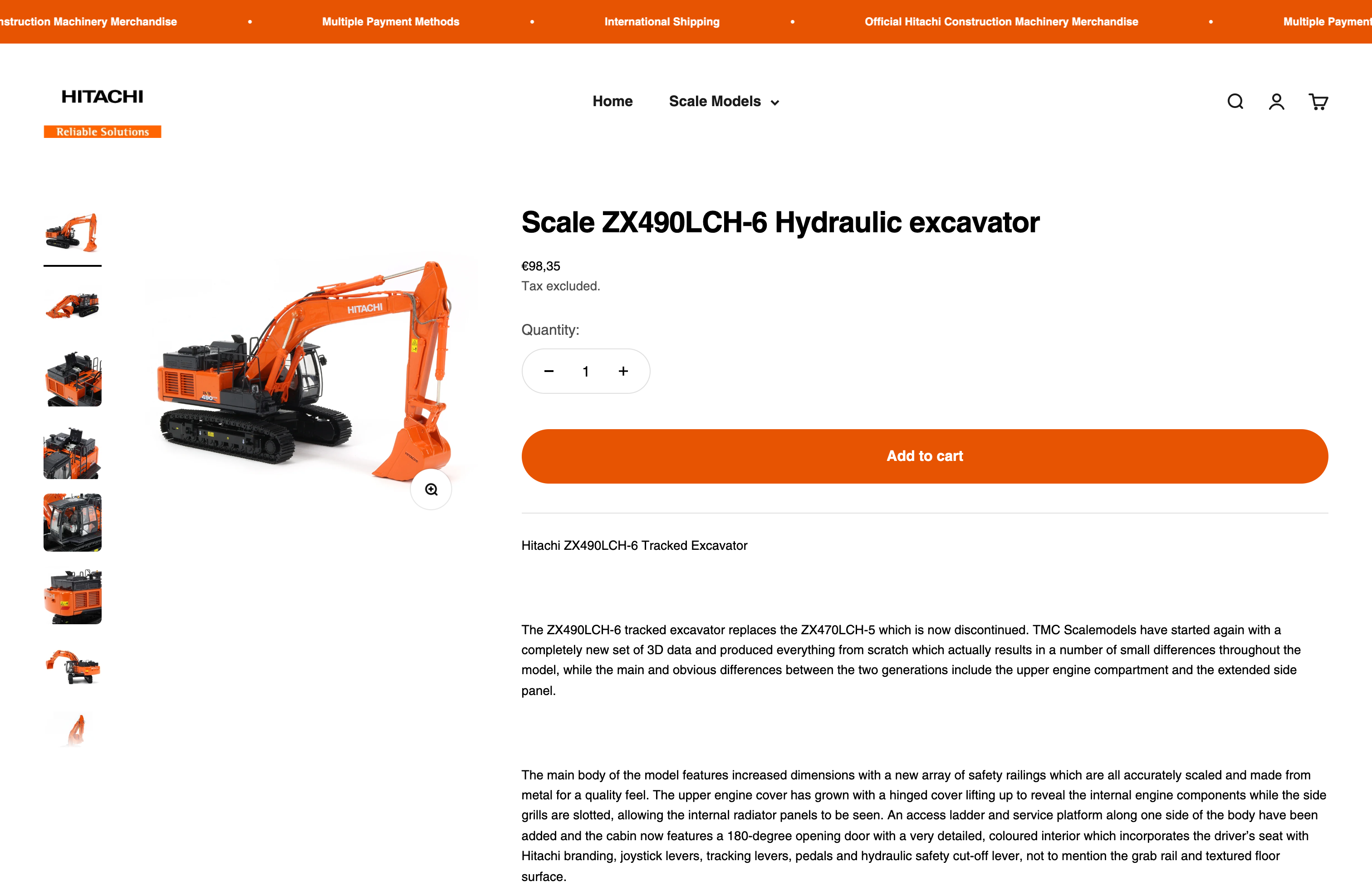 De Hitachi Merchandise Webshop screenshot 4