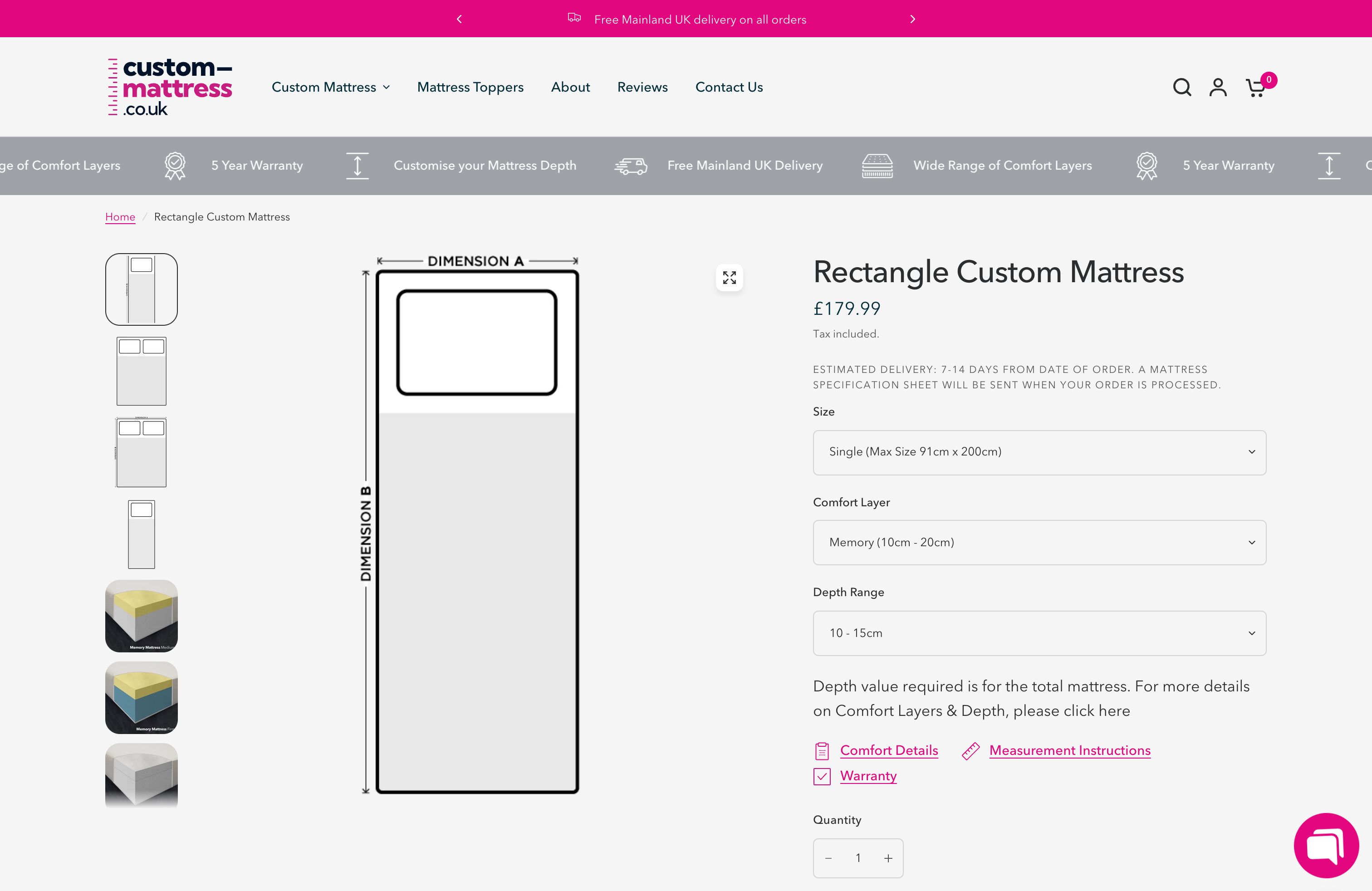 Trade Beds Direct - Custom Mattress screenshot 4