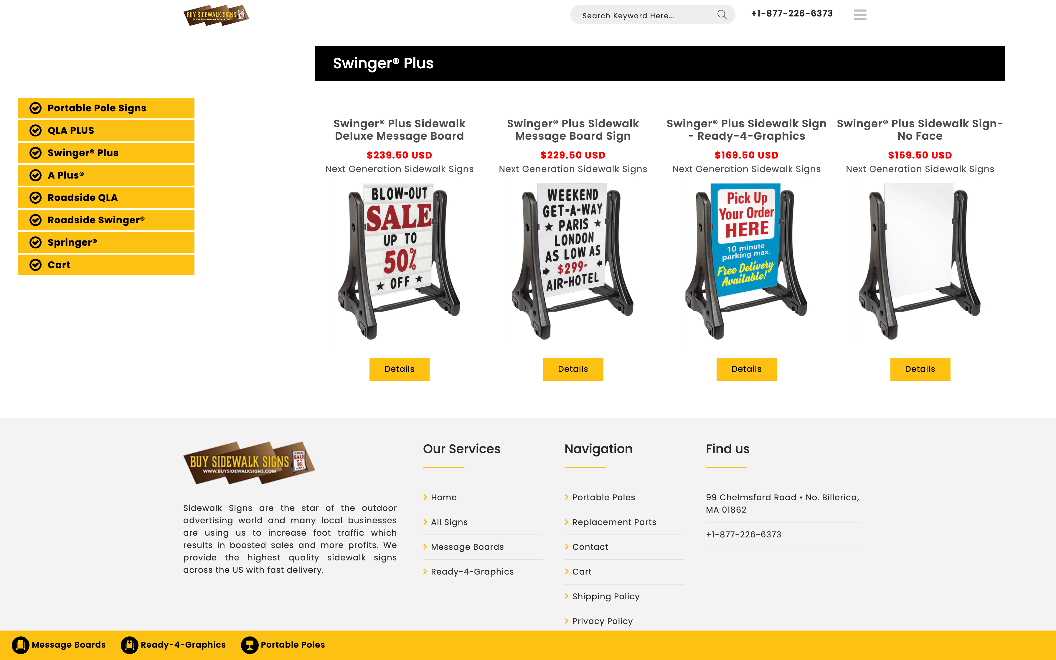 Buy Side Walk Signs