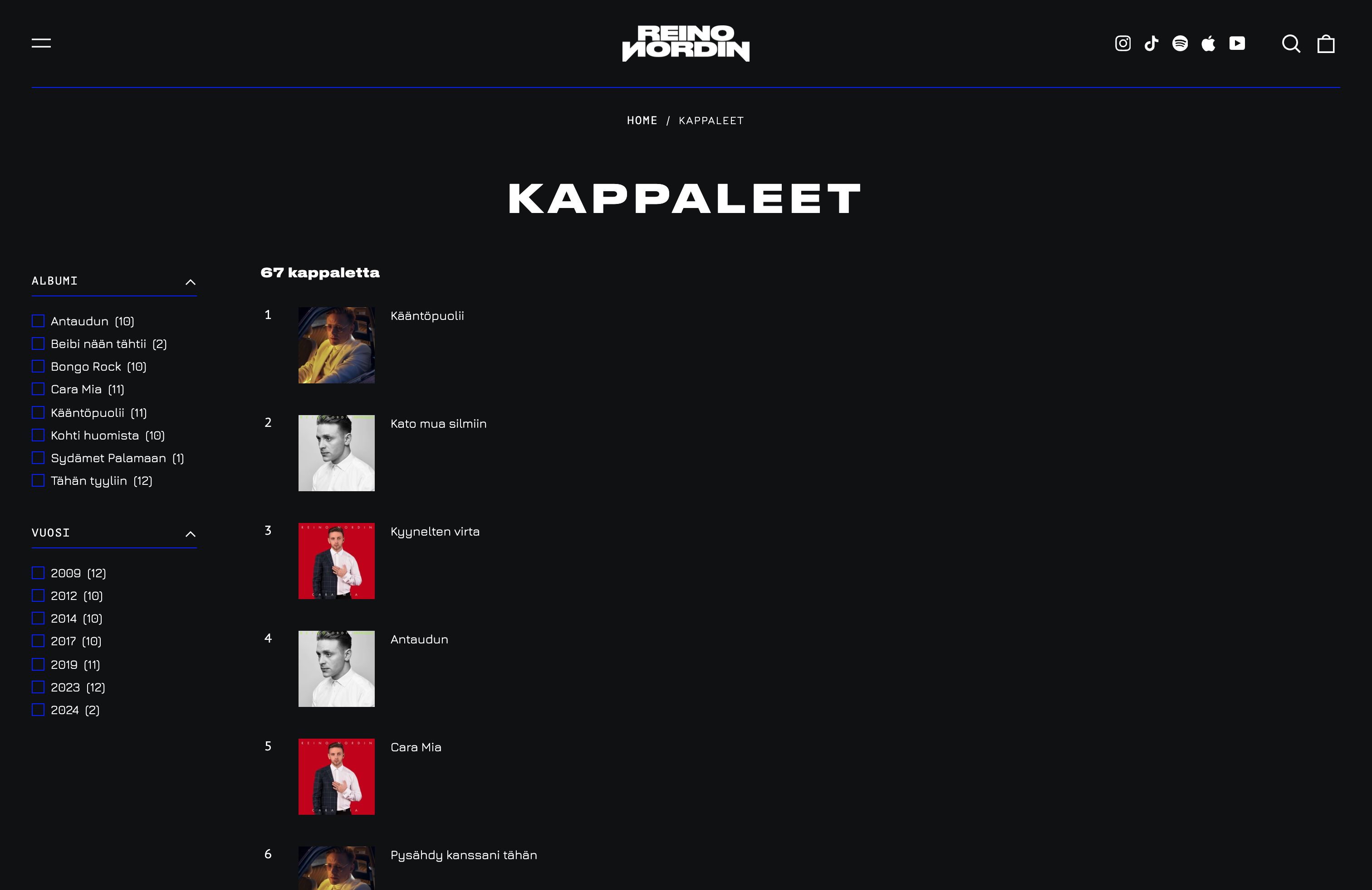 Reinonordin.com reform from Woocommerce to Shopify screenshot 2