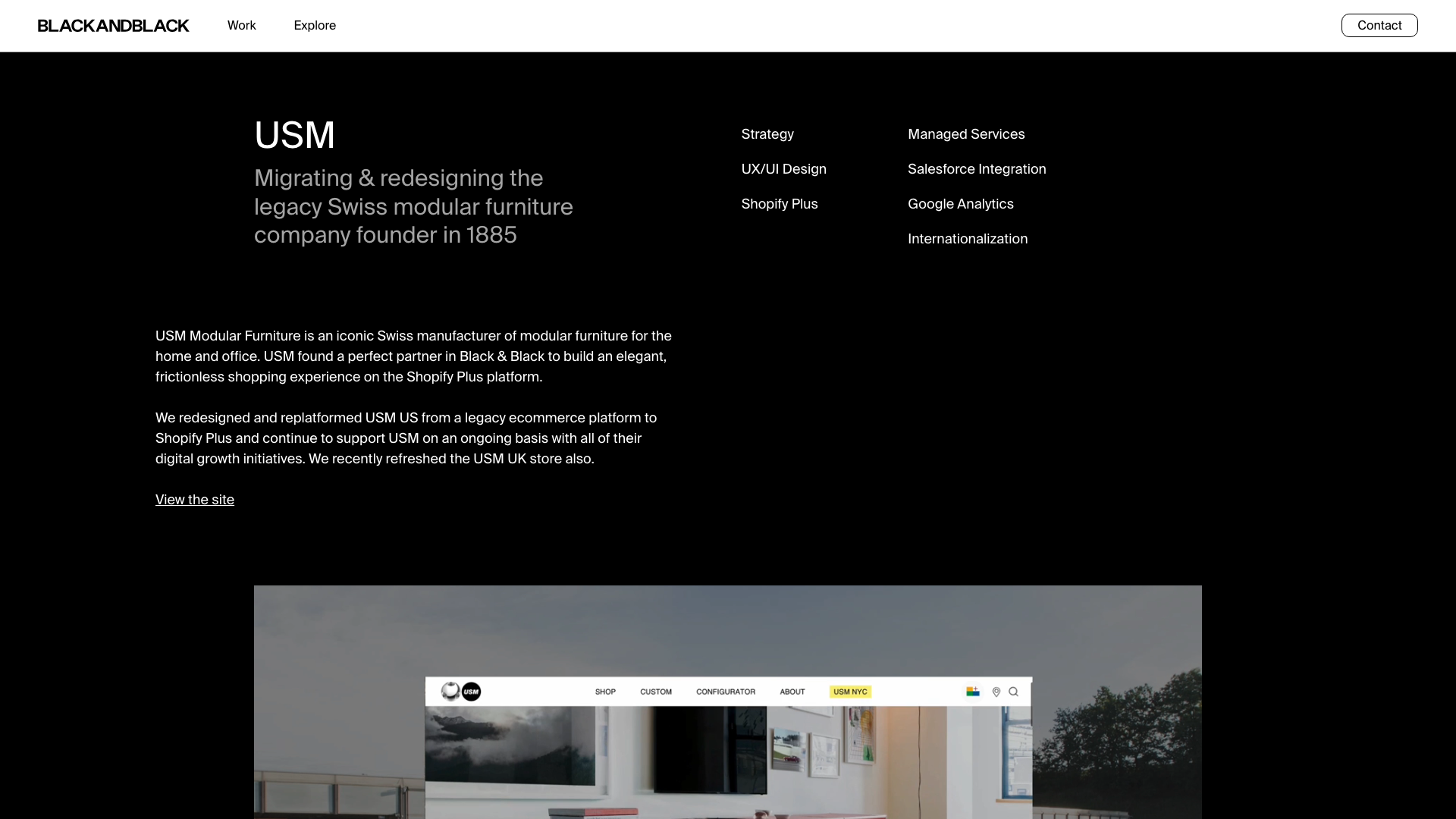 USM Furniture screenshot