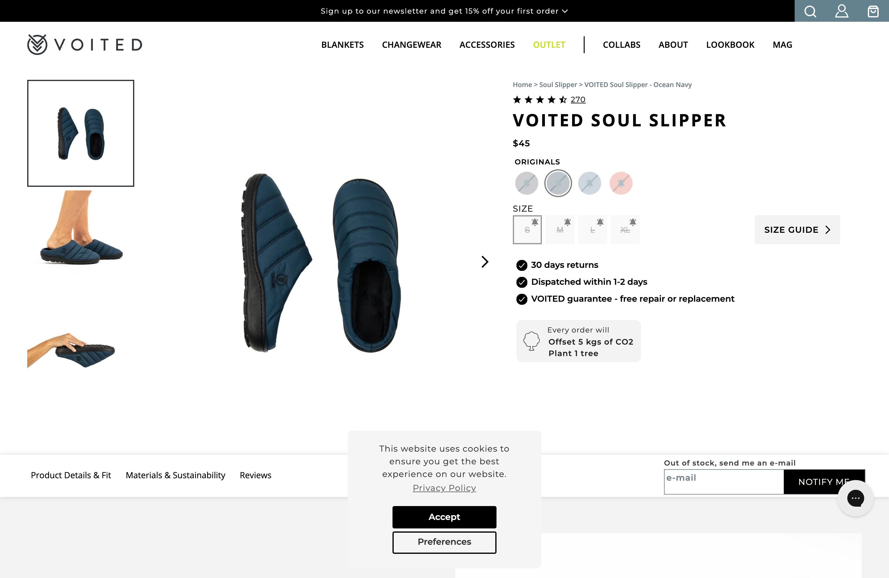 VOITED - Camping Blankets & Outdoor Gear Ecommerce Success screenshot 4