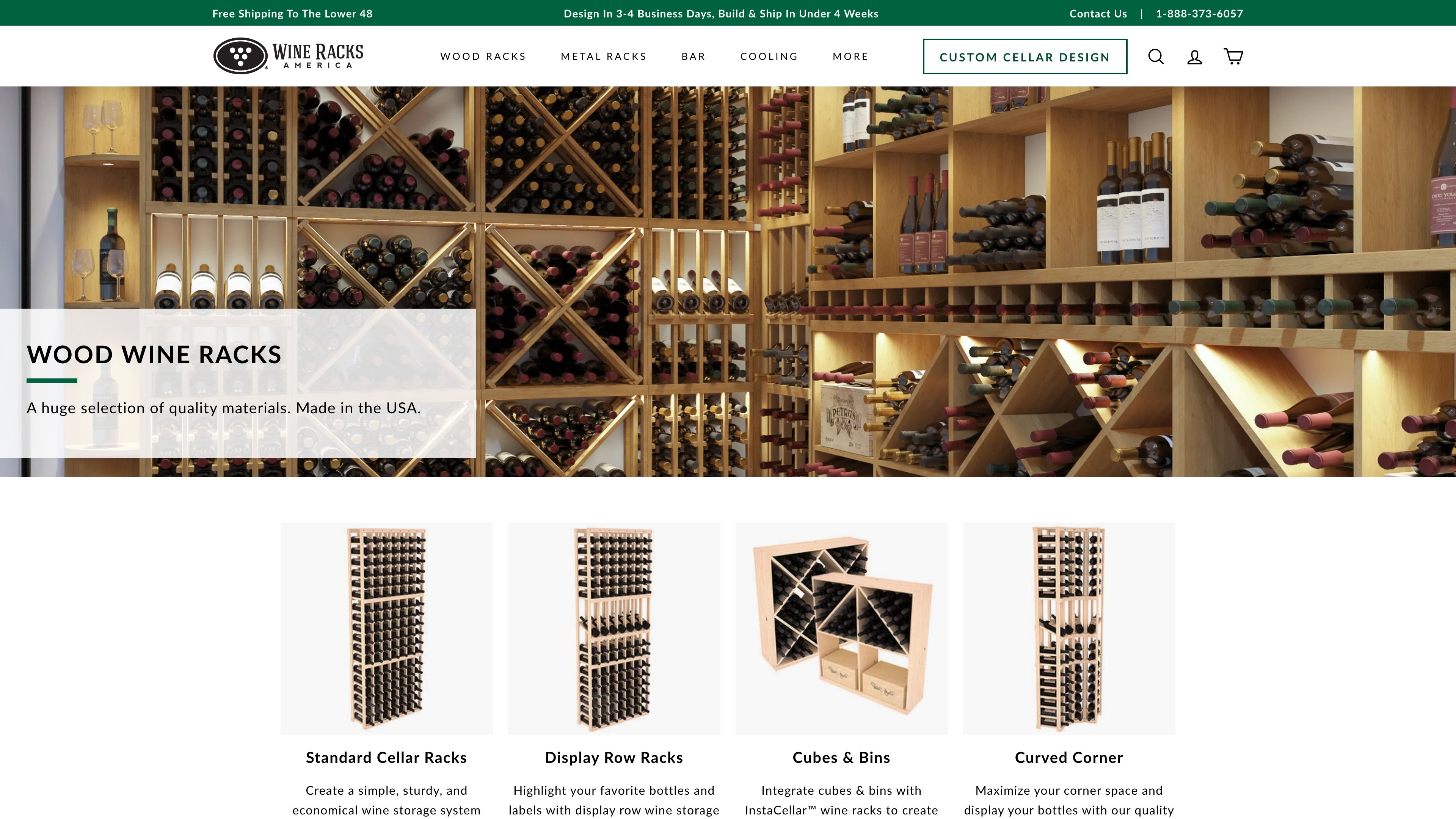 Wineracksamerica - Shopify Plus Website Development screenshot 2