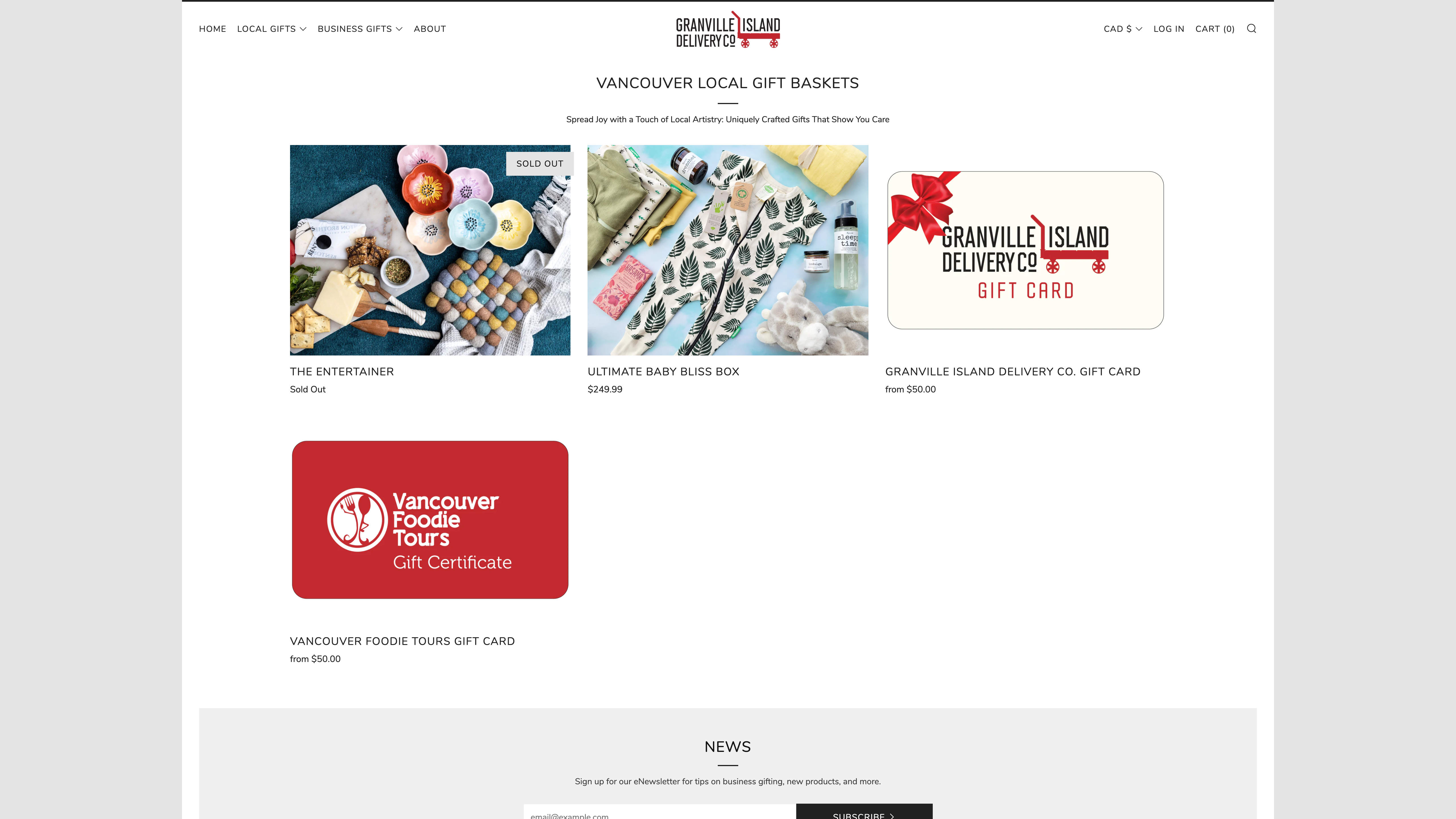 Customized Local Delivery for perishable and shelf goods.  screenshot