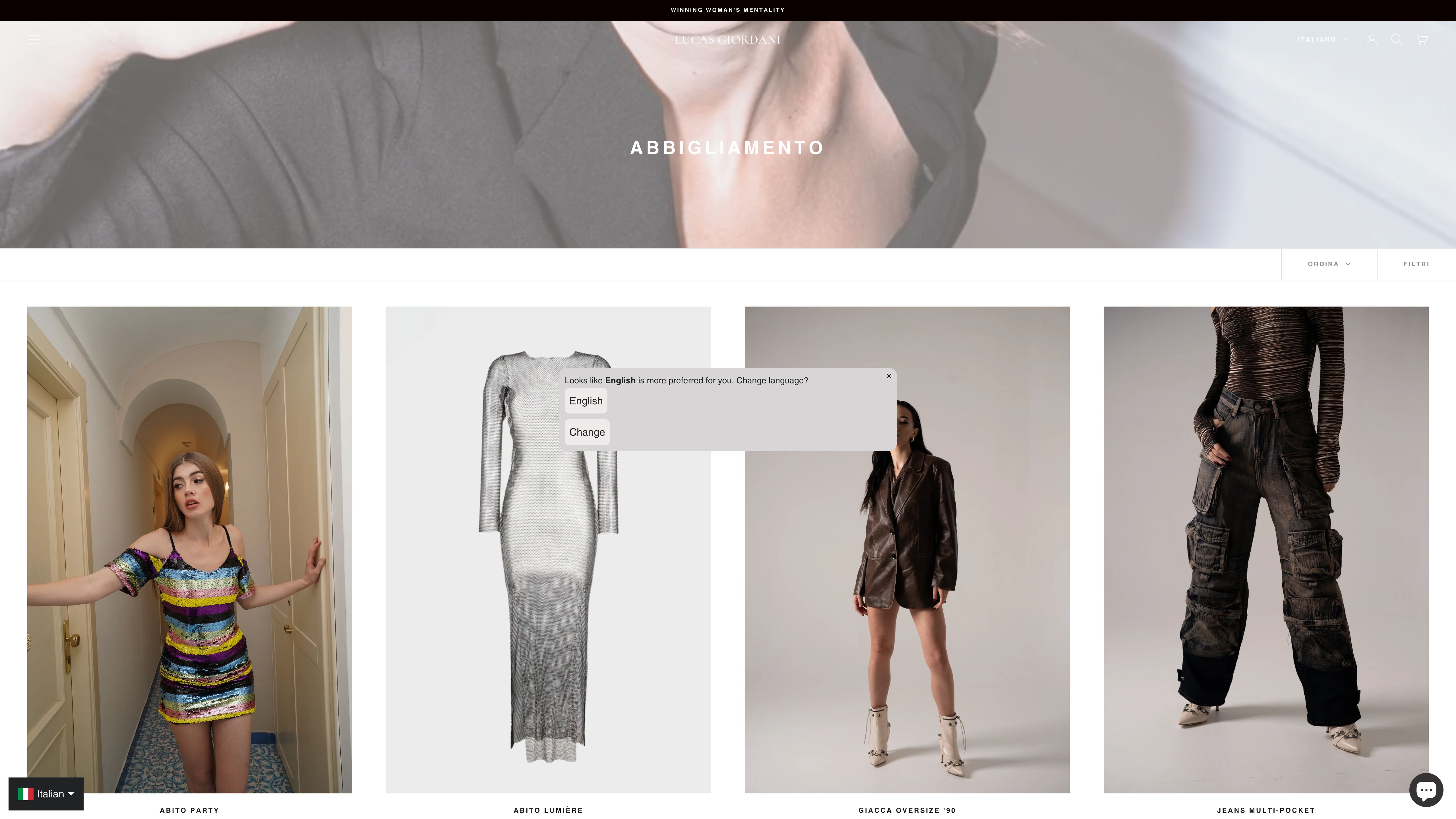 Lucas Giordani official website | Clothing - Shoes screenshot 4