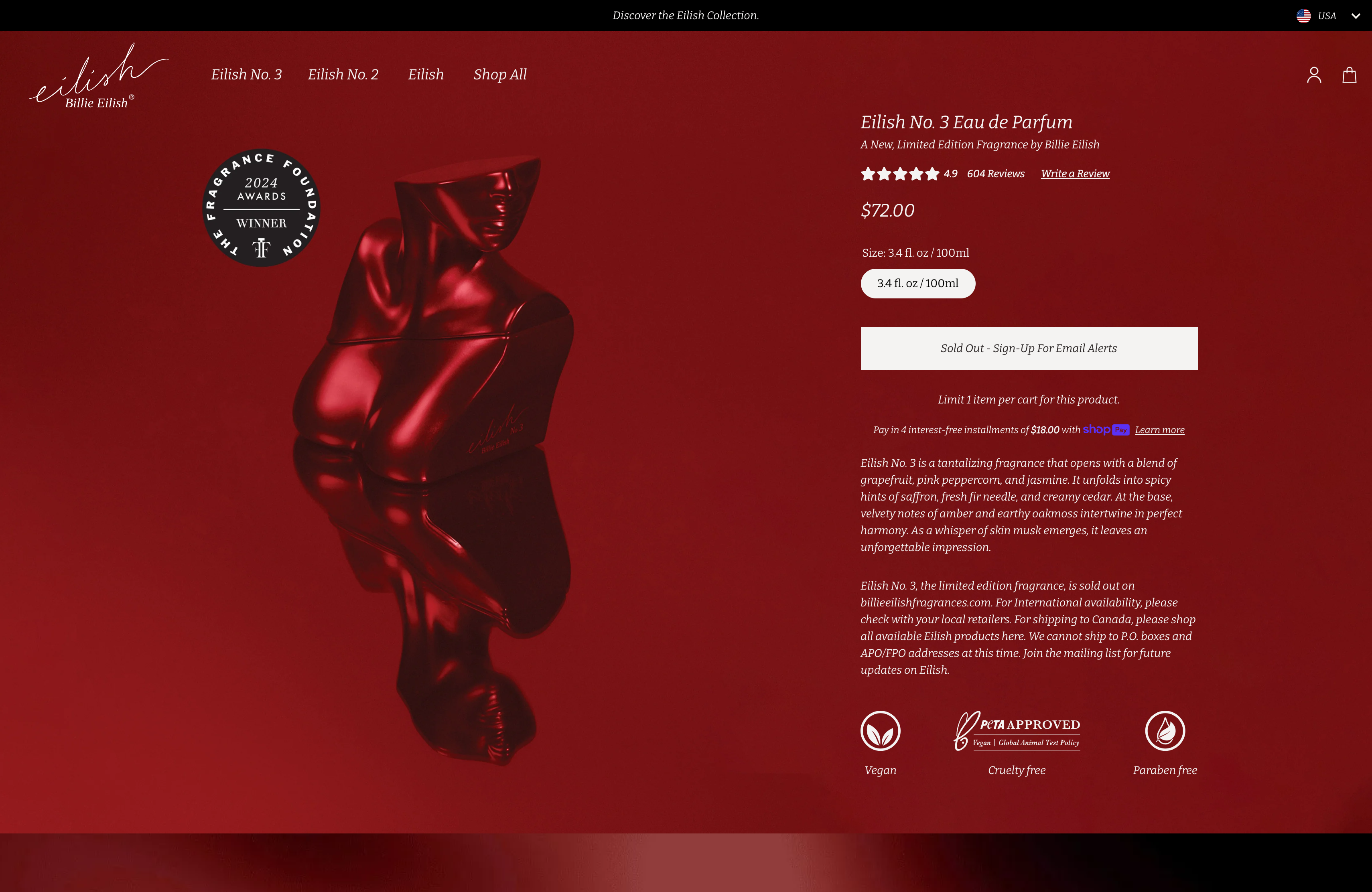  Billie Eilish Fragrances  screenshot 3