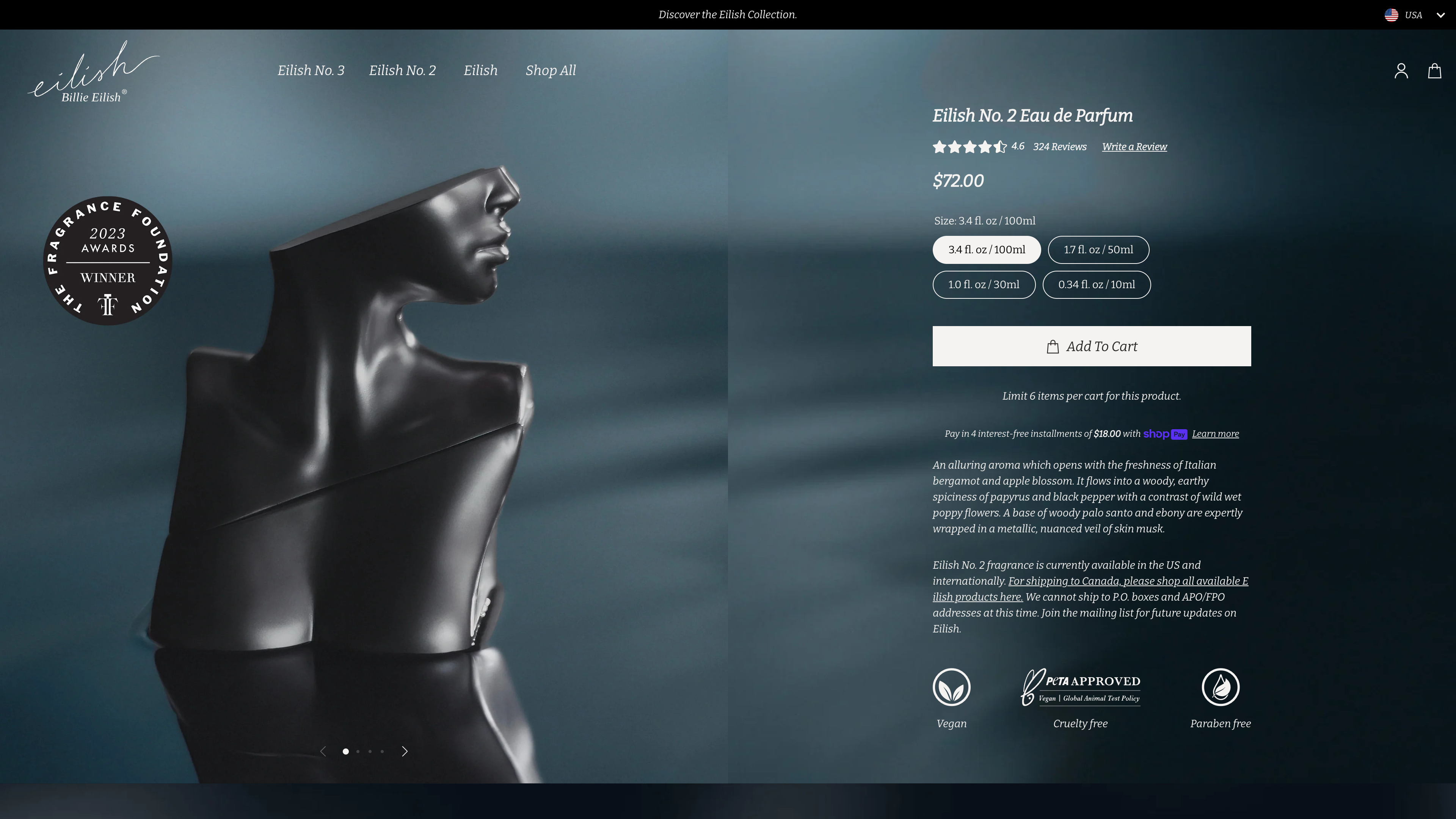  Billie Eilish Fragrances  screenshot 2