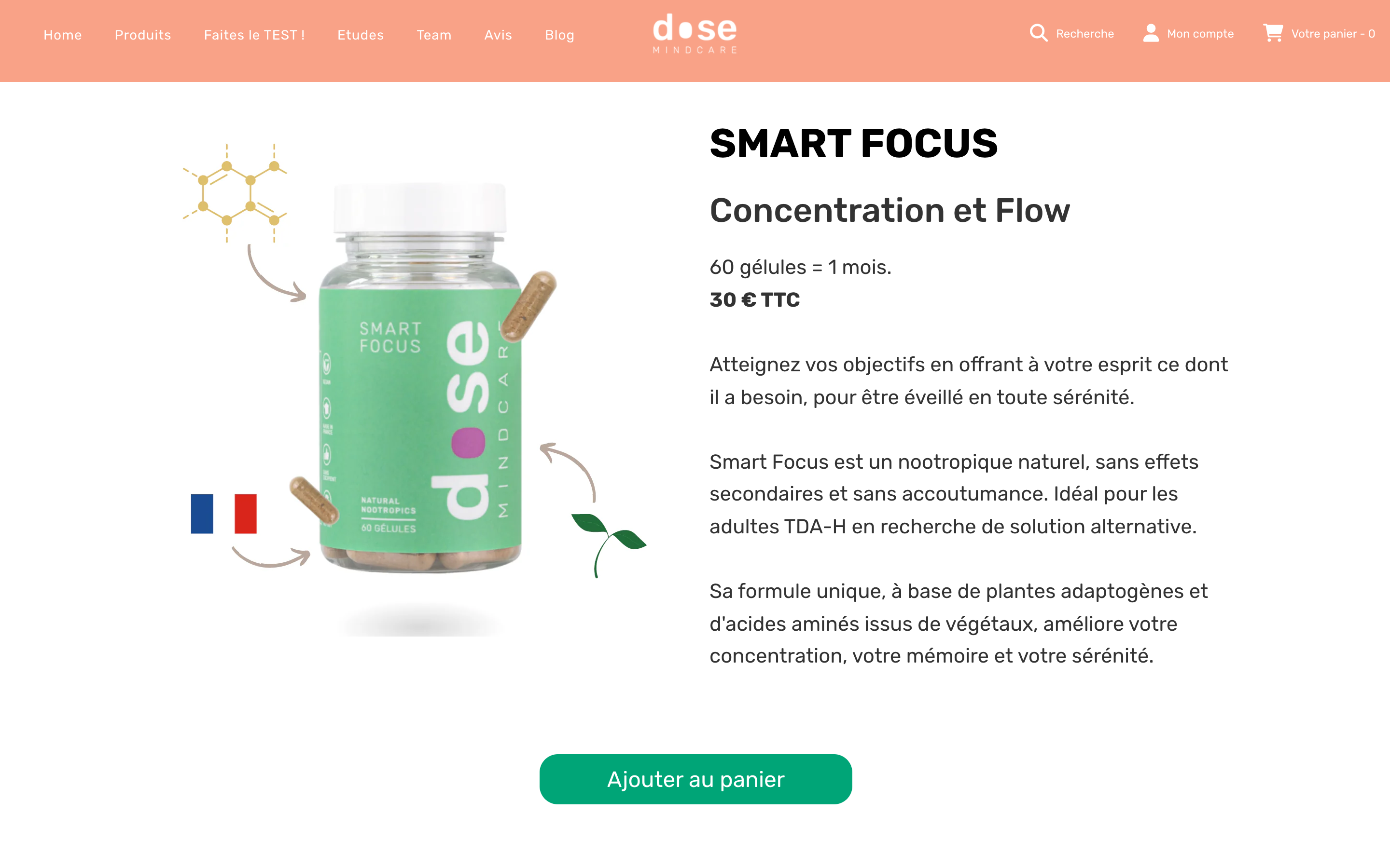 French Website focused to create an experience around the product. screenshot 2