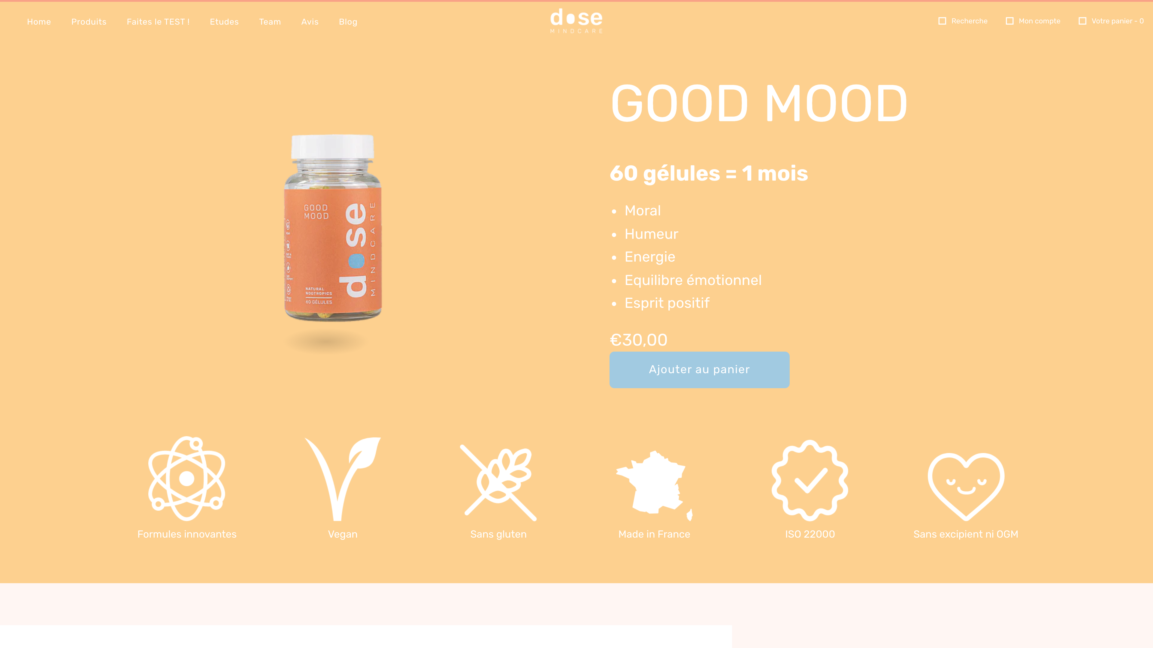 French Website focused to create an experience around the product. screenshot 4