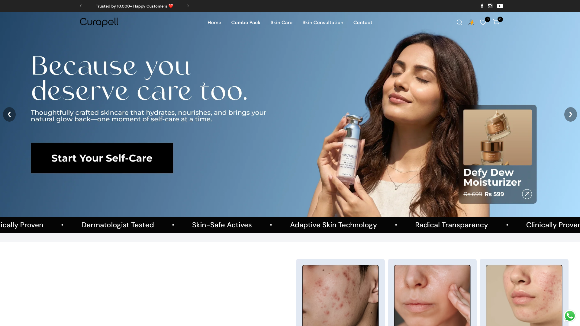 Curapell: Elevating Sensitive Skin Care with E-Commerce Excellence