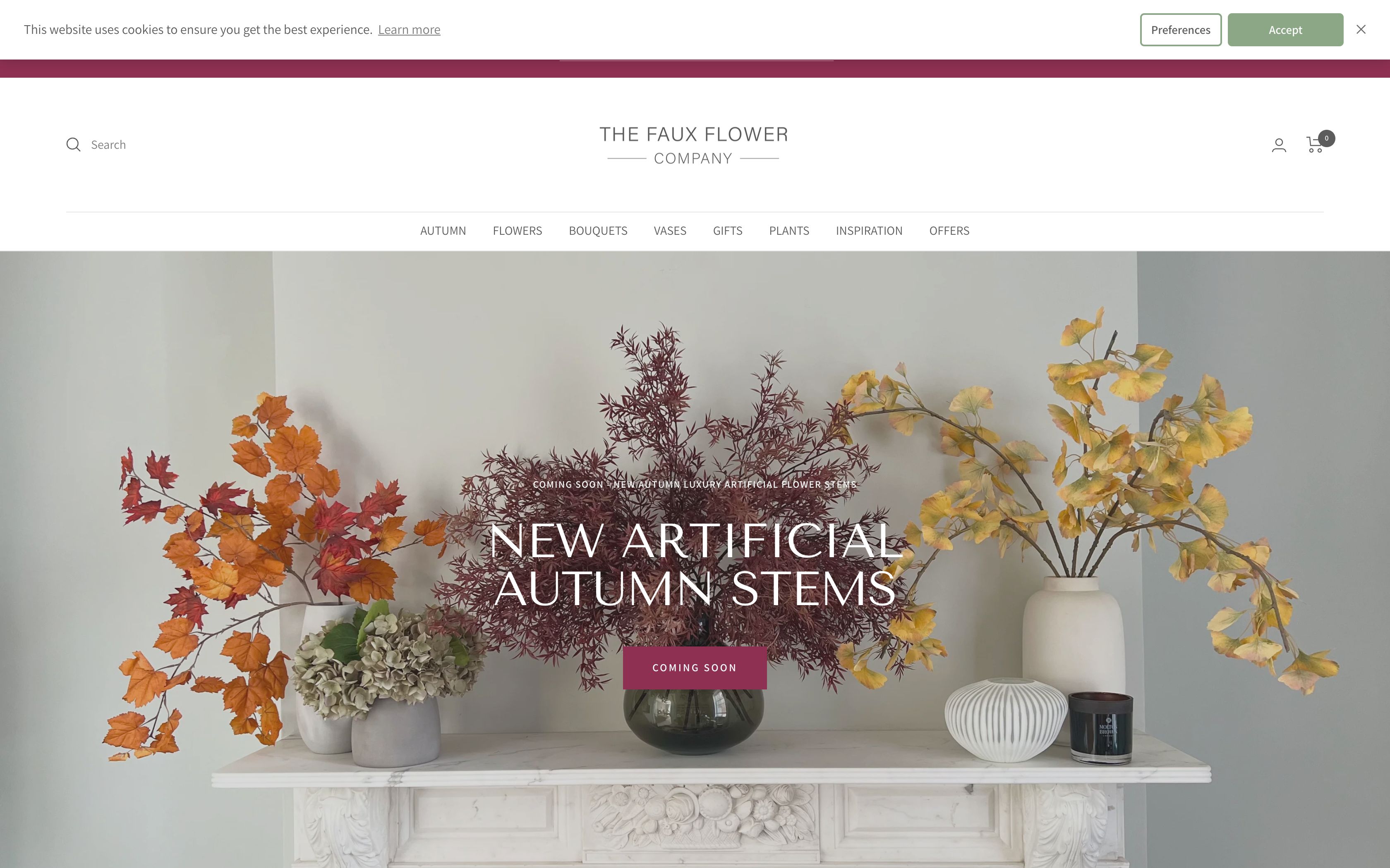 Expert Store Development and Mobile Optimization for The Faux Flower Company