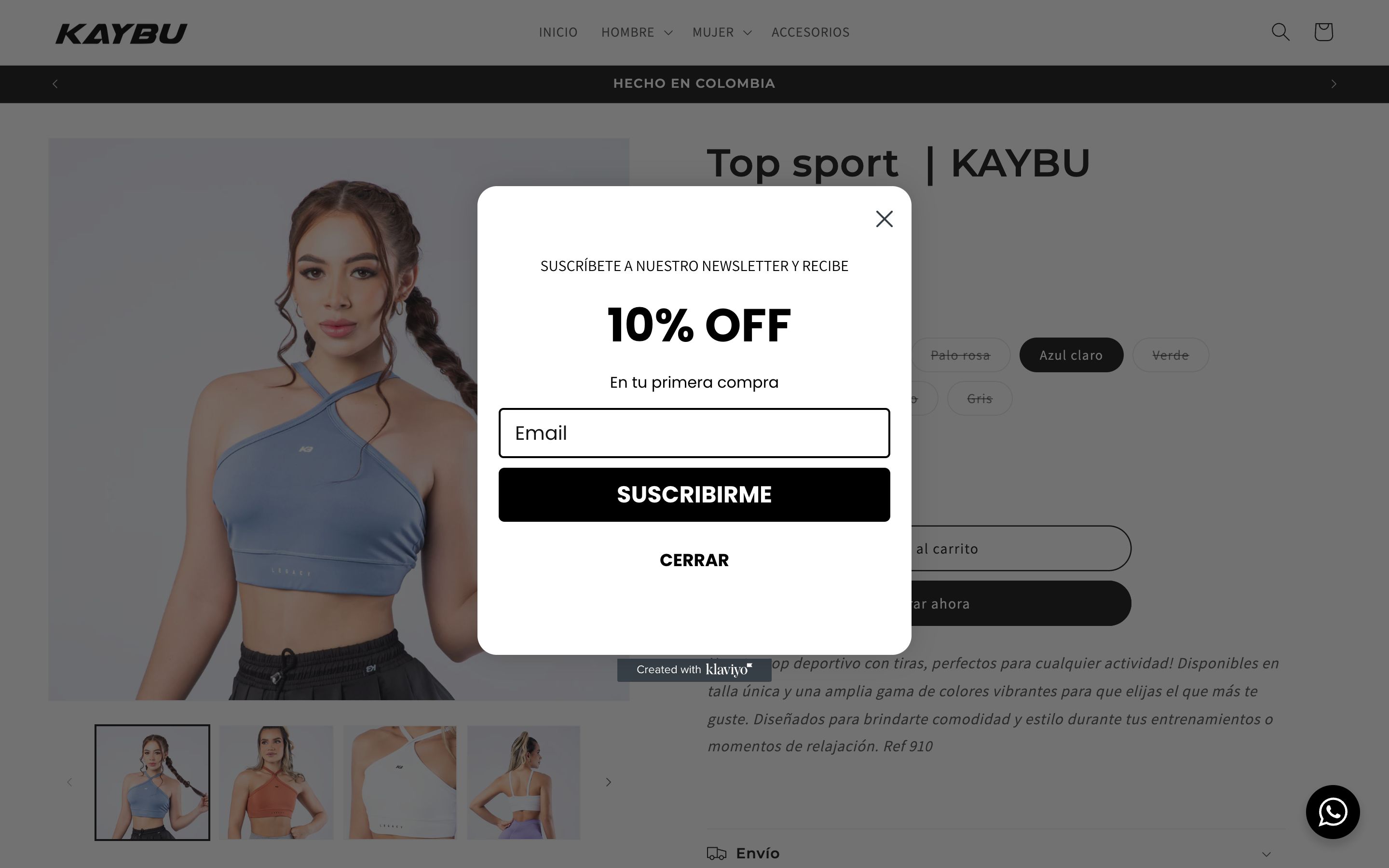 Tienda de ropa deportiva screenshot 3
