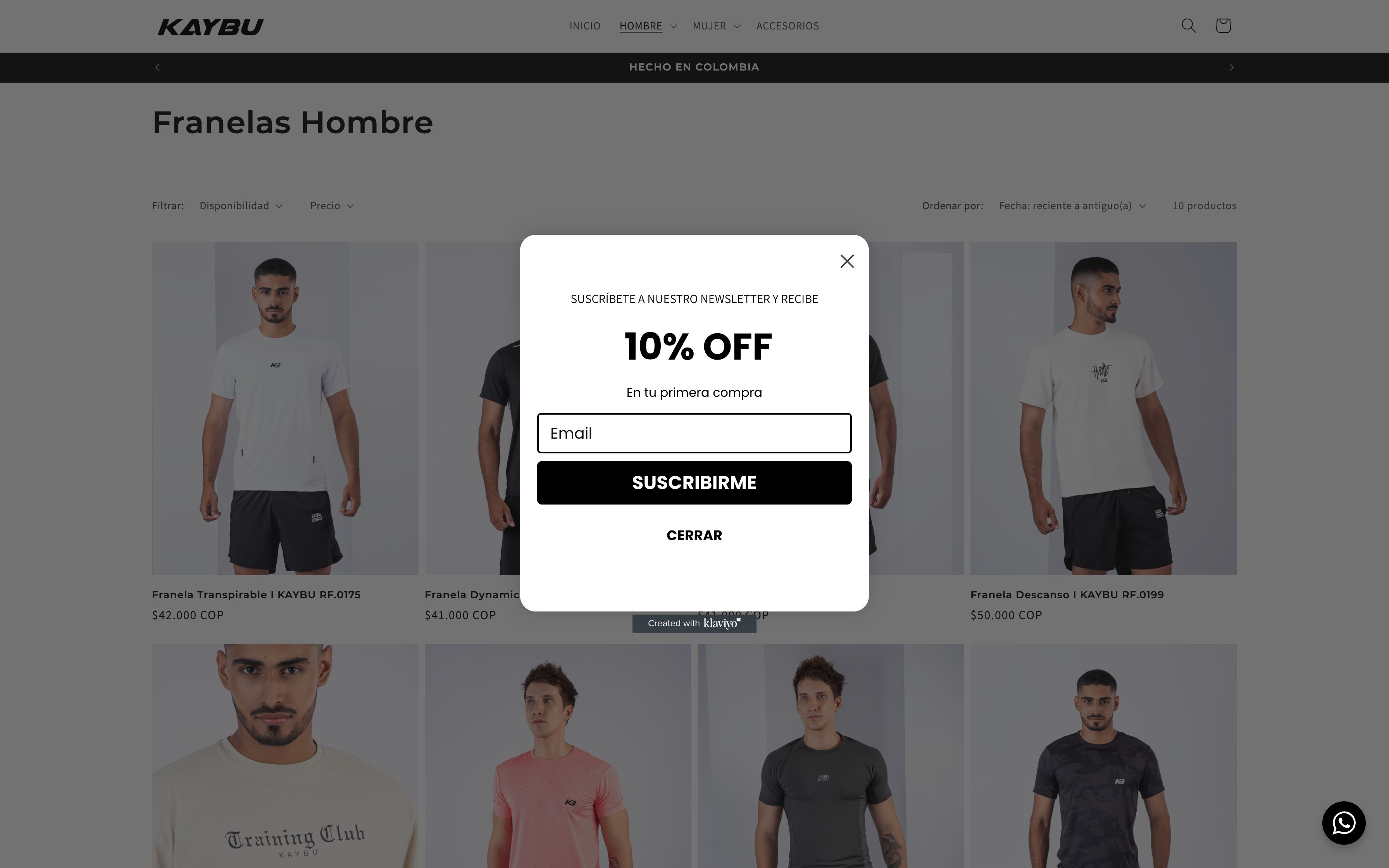 Tienda de ropa deportiva screenshot 2