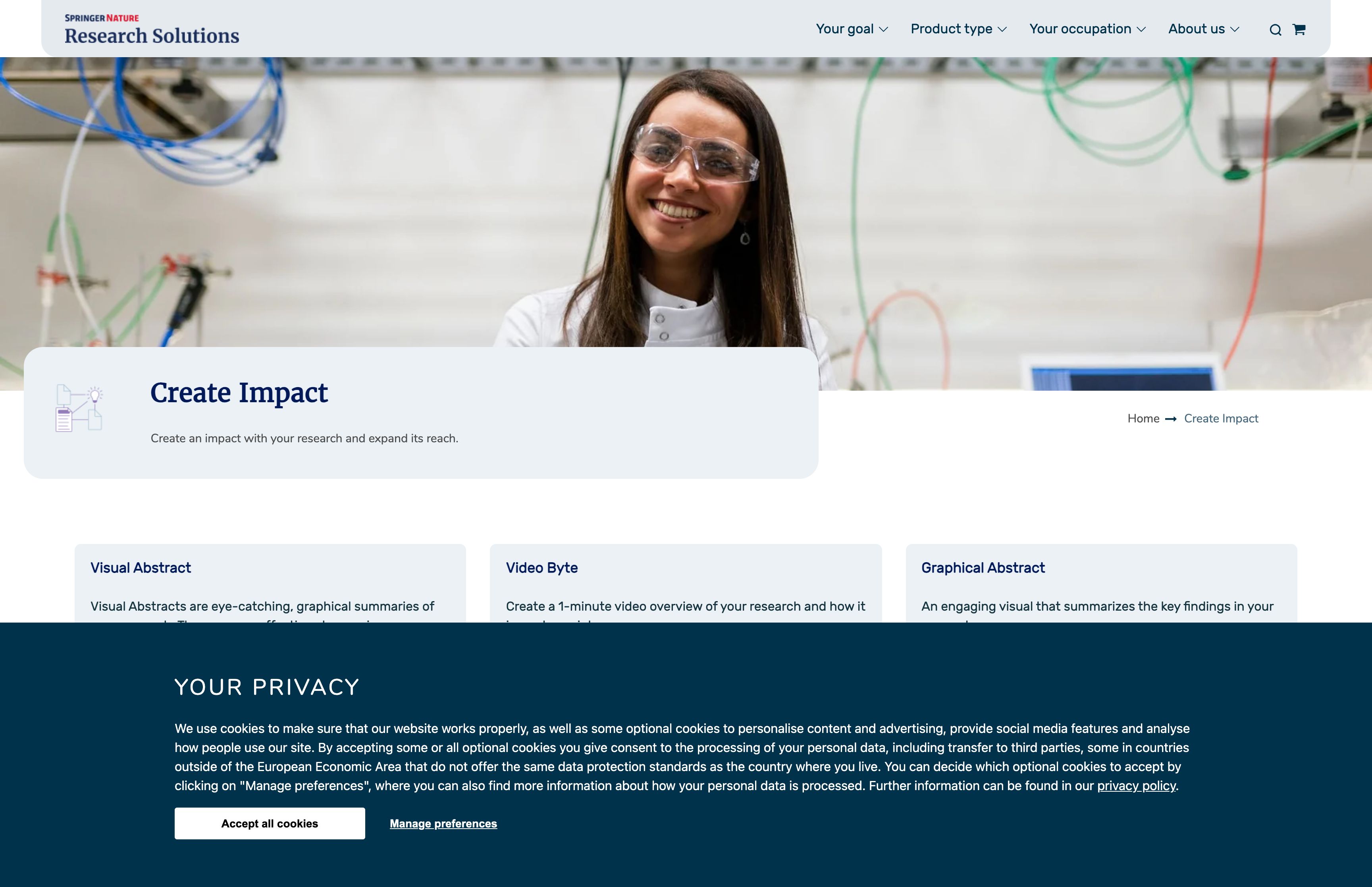 Springer Nature screenshot 2