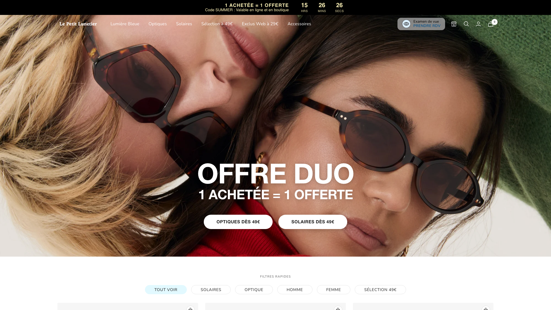 Le Petit Lunetier — UX optimization & complex purchase journeys screenshot