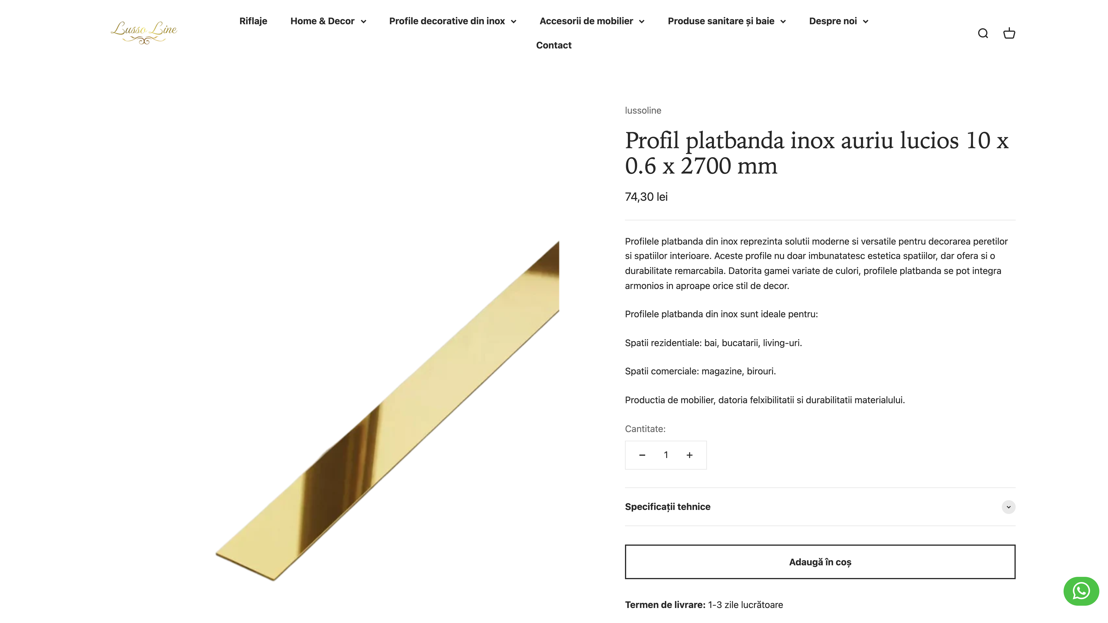 Shopify Start-Up Success: Lussoline's Launch with Cultivam Afaceri screenshot 4