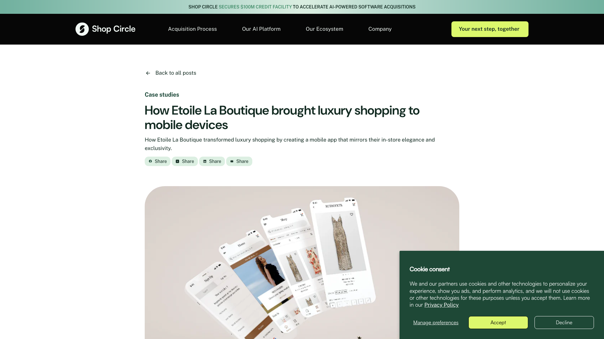 How Etoile La Boutique brought luxury shopping to mobile devices