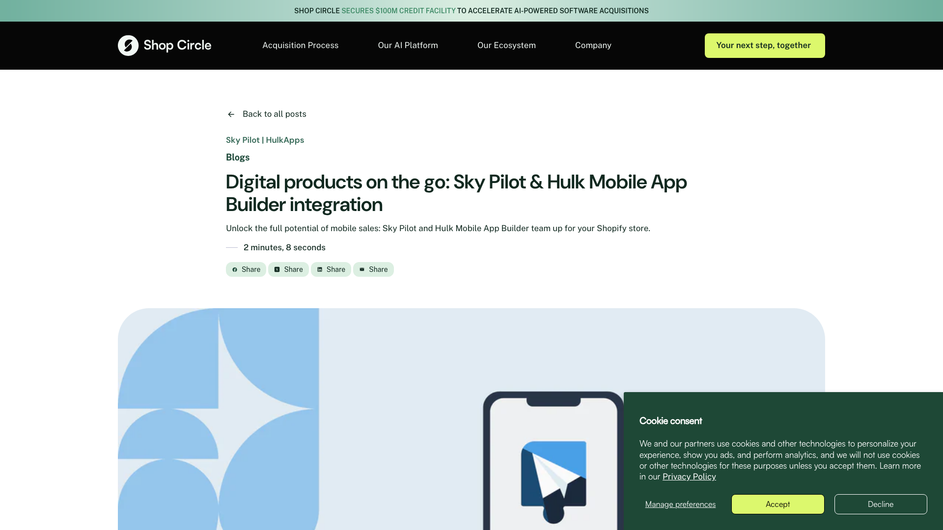 Digital products on the go: Sky Pilot & Hulk Mobile App Builder