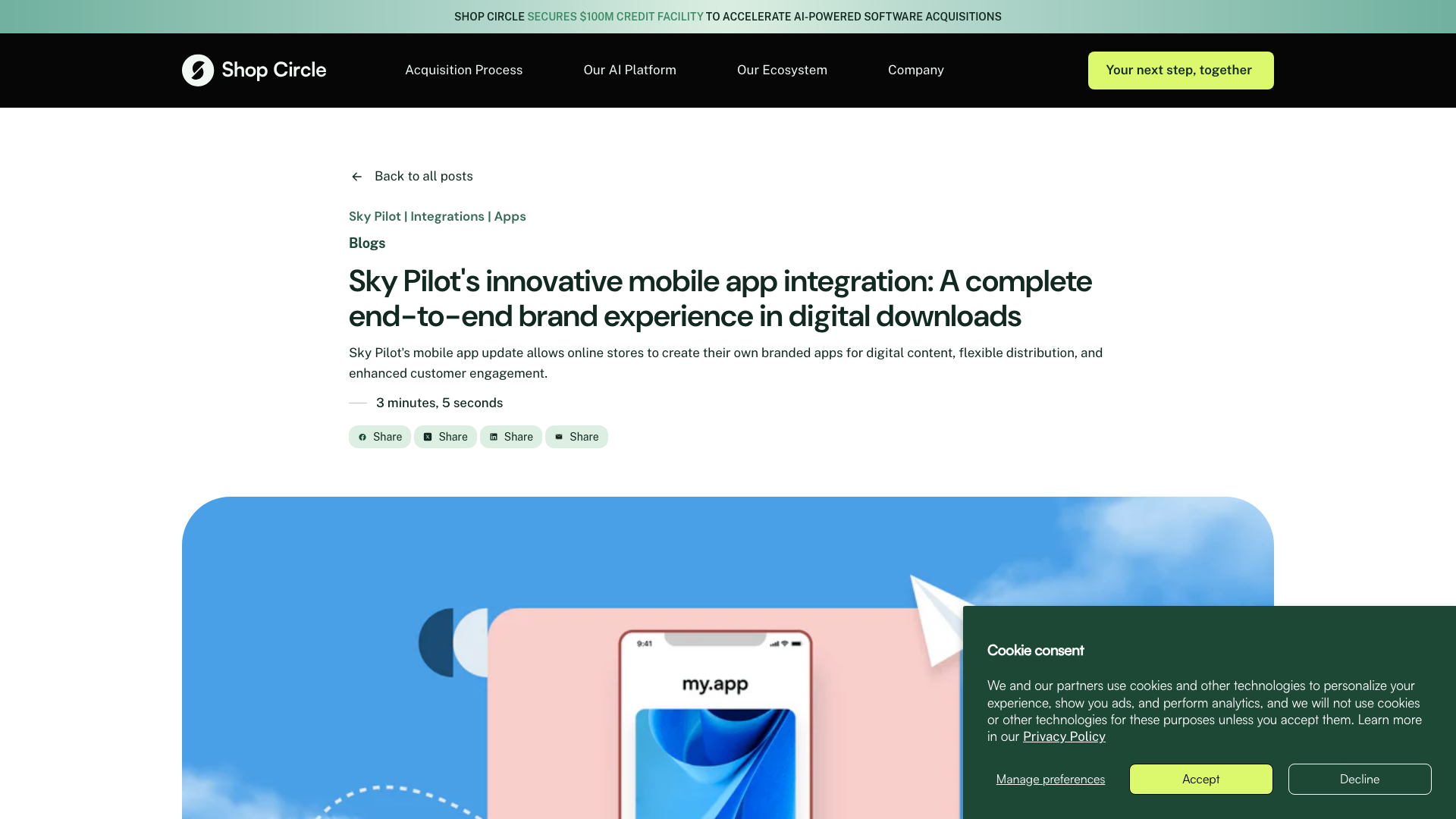 Innovative mobile app integration