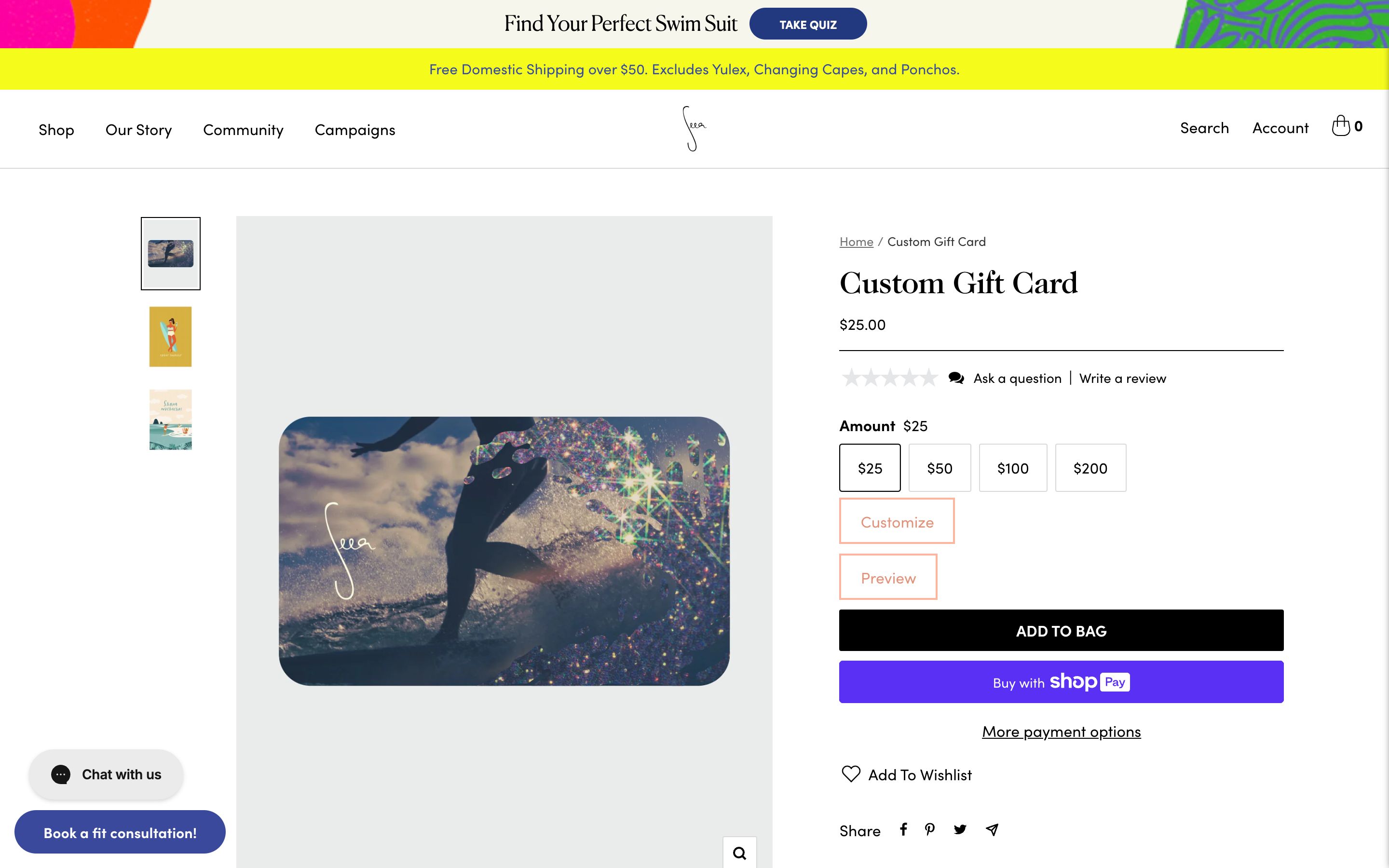 Seea Shopify Theme Design screenshot 3