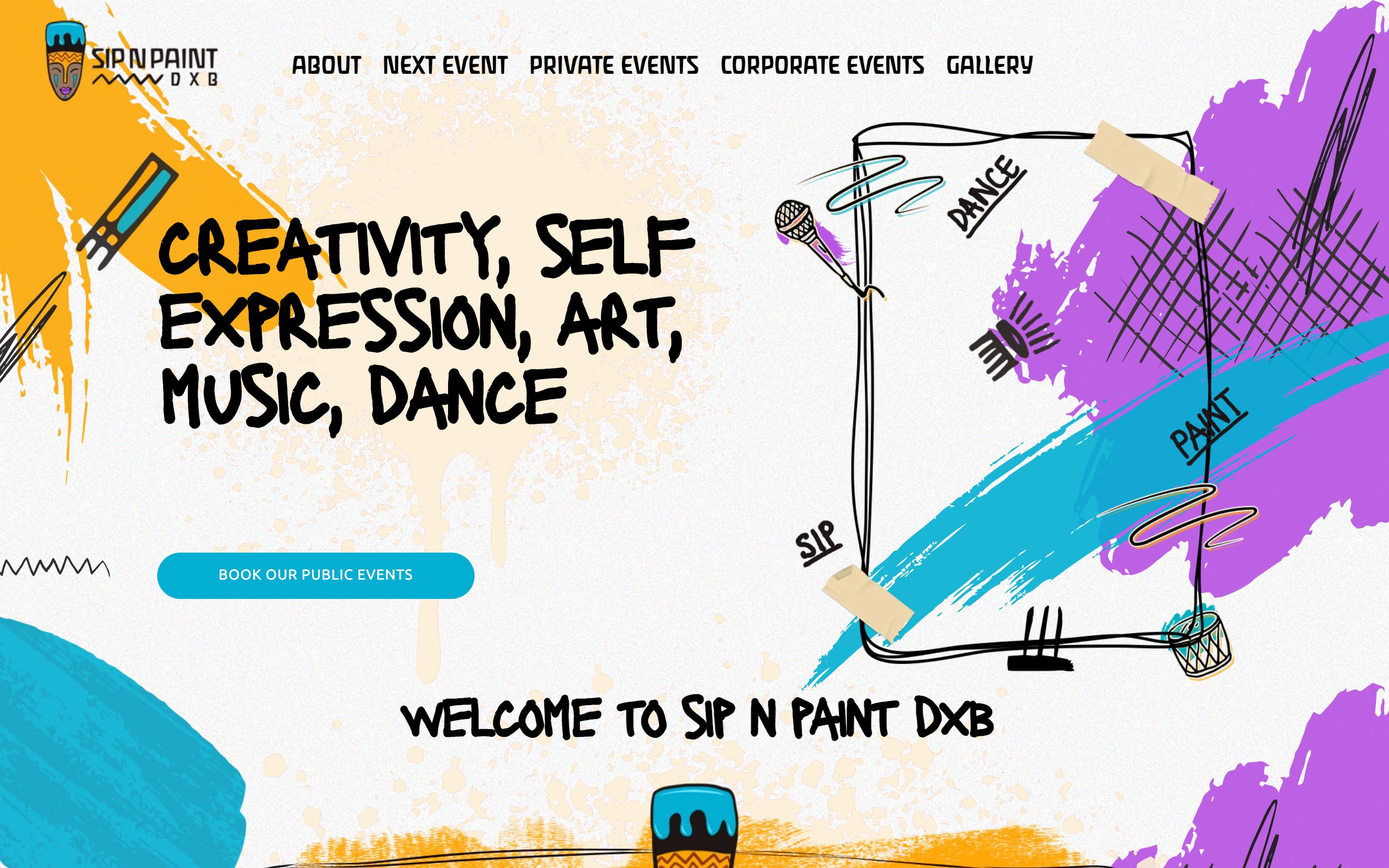Sip N Paint DXB - Creative Art Experiences screenshot