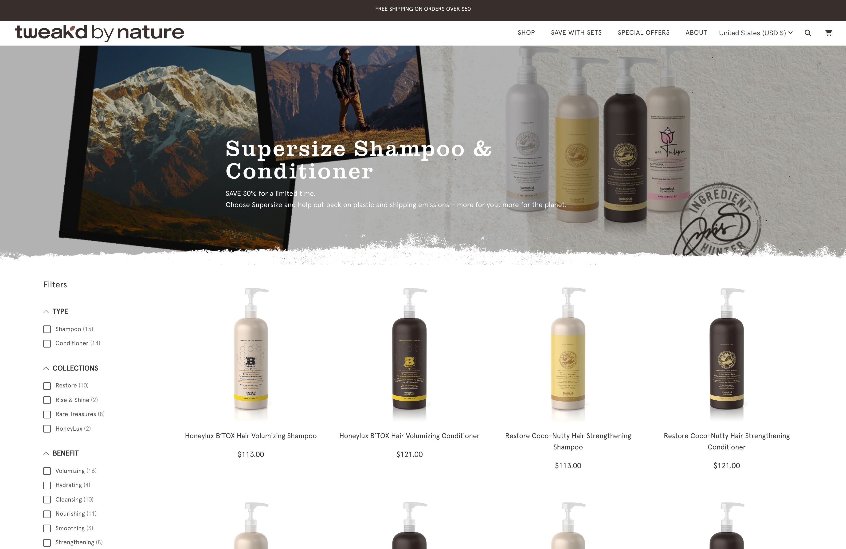 Tweak'd by Nature > Shopify Development  screenshot 3