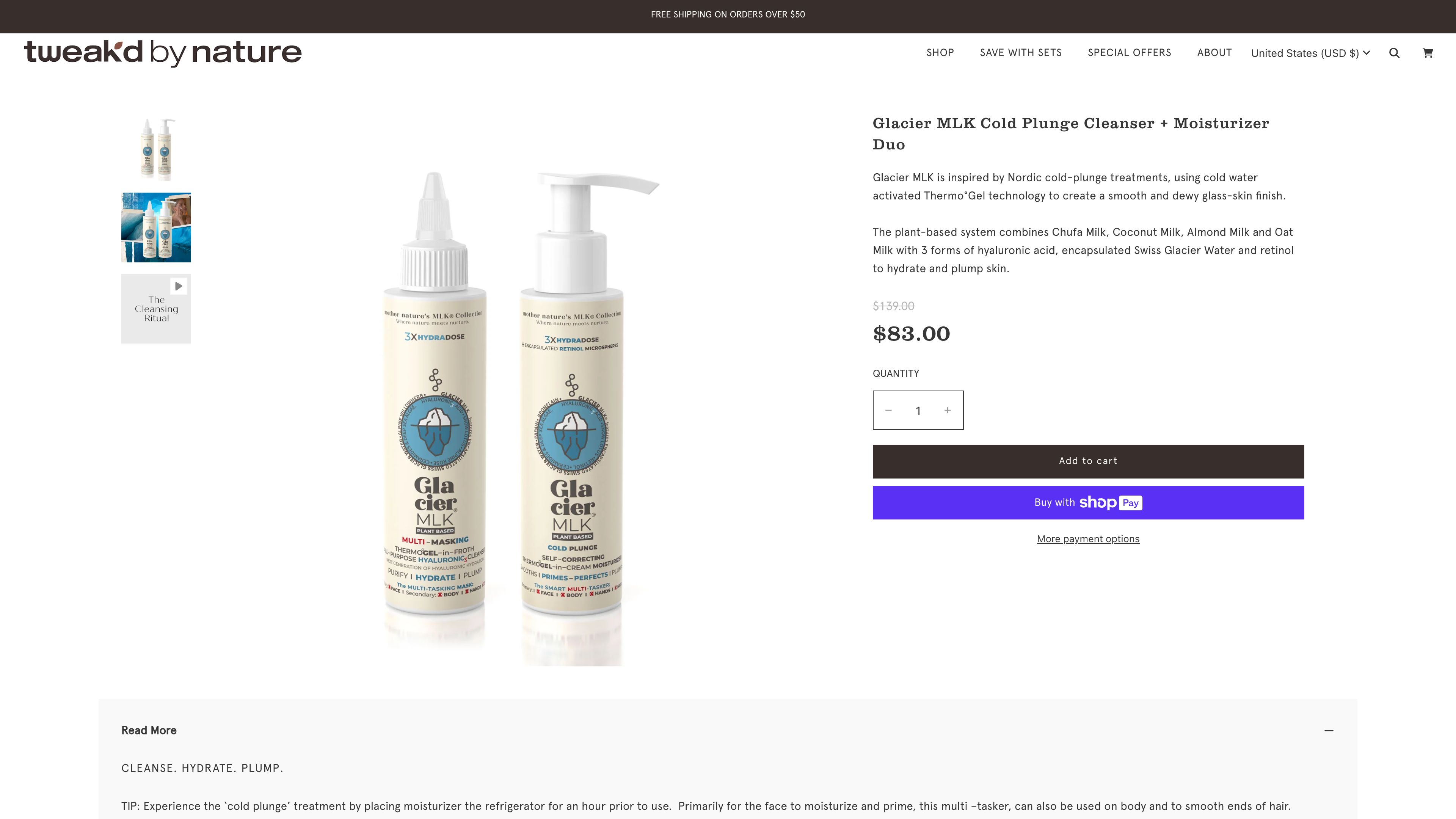 Tweak'd by Nature > Shopify Development  screenshot 4