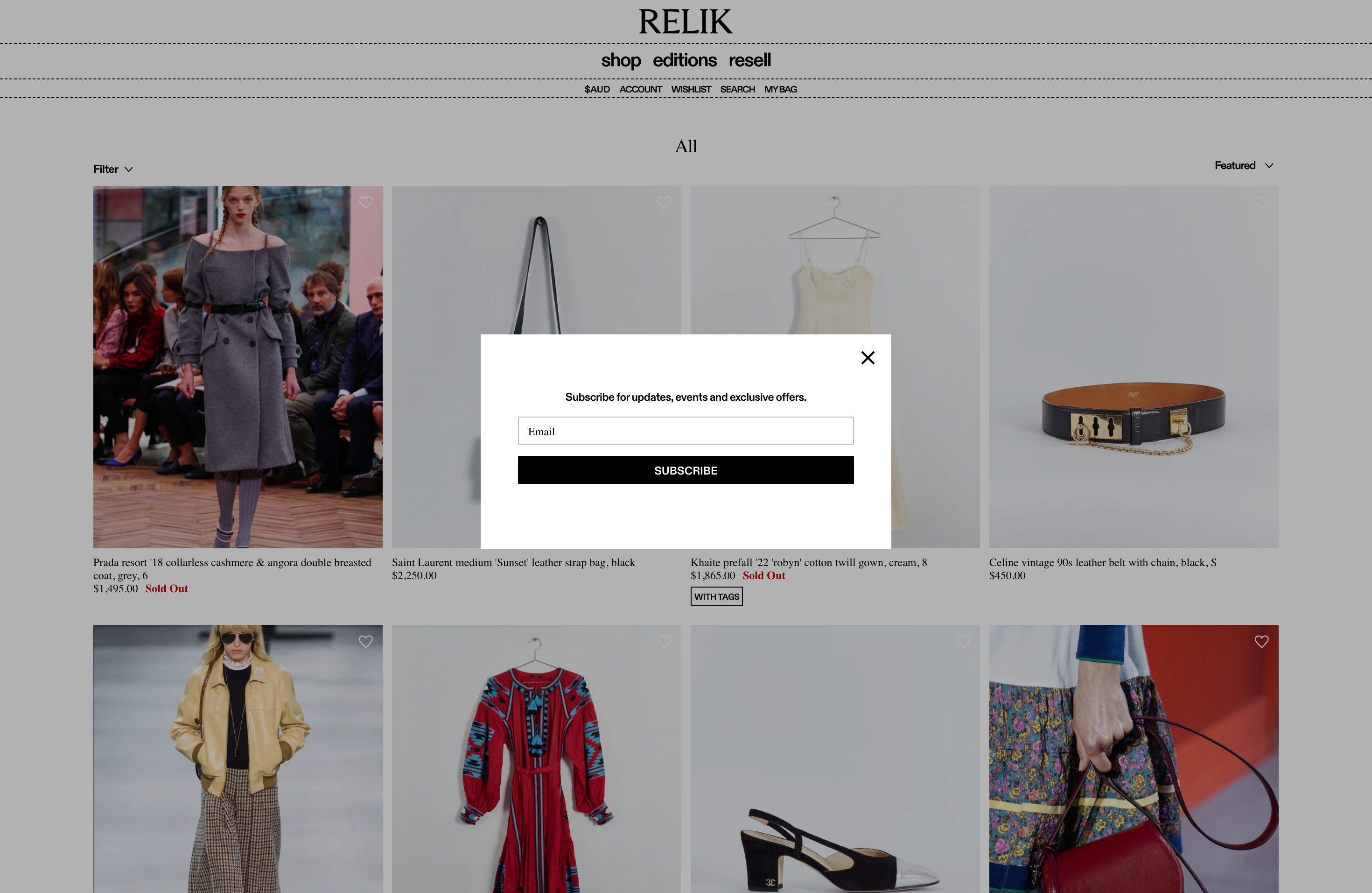 Relik Editions screenshot